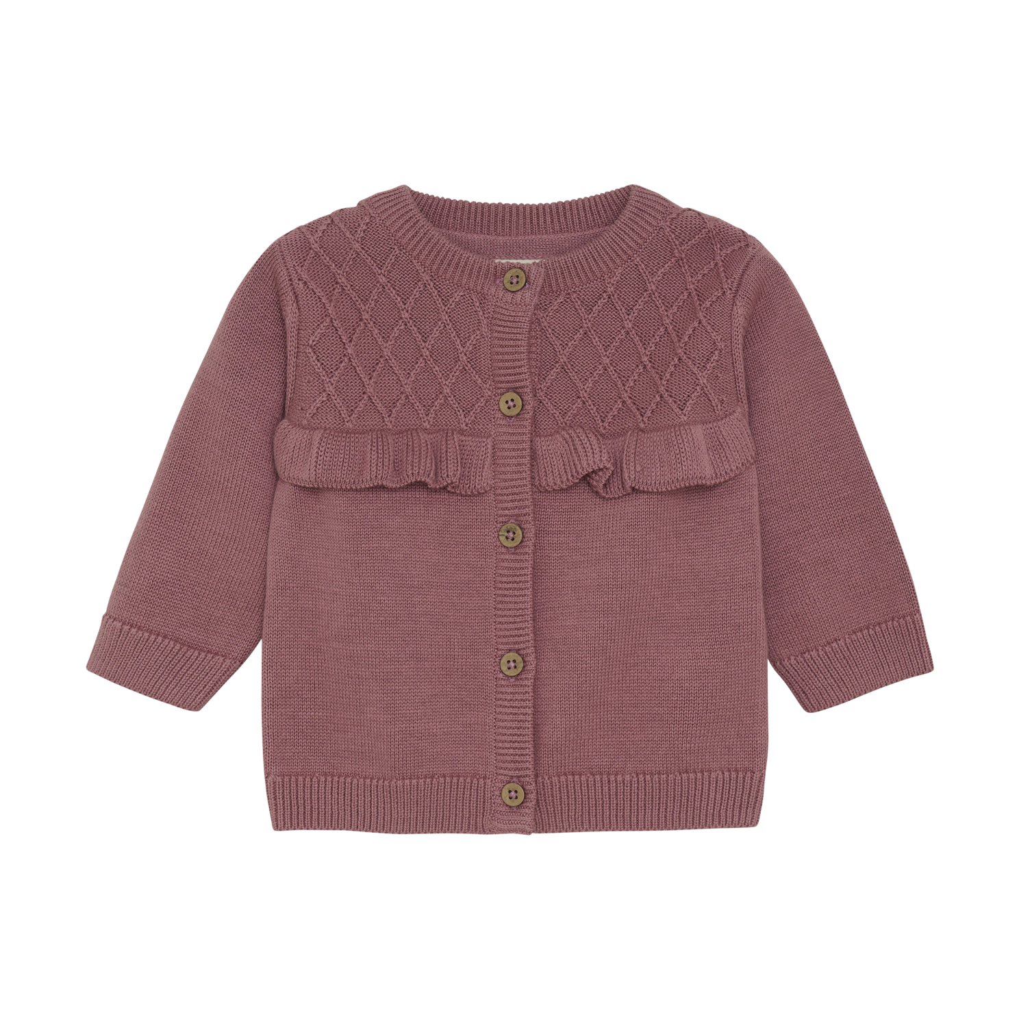 Fixoni Baby Cardigan i økologisk bomuld - Wistful Mauve