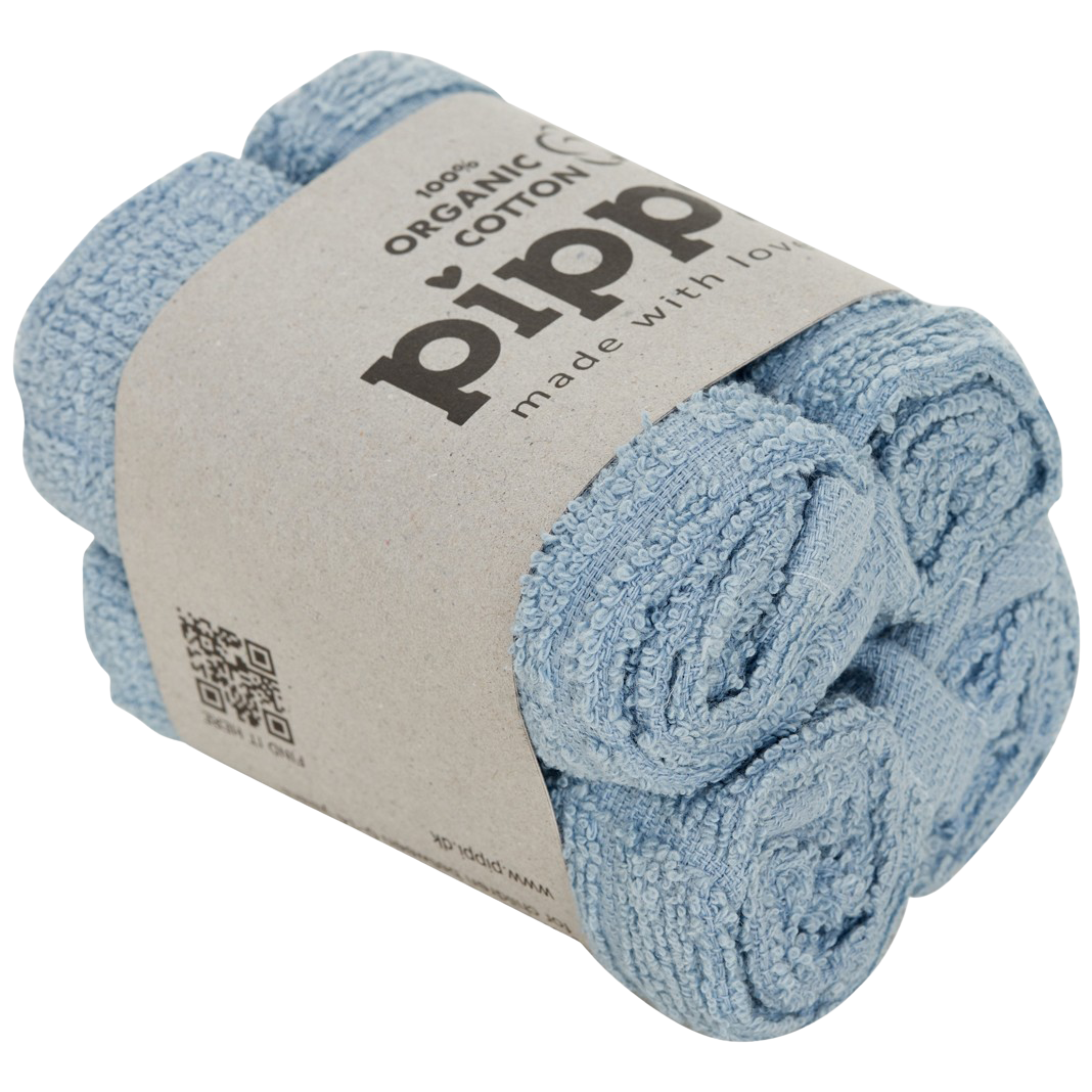 Pippi Baby Vaskeklud i økologisk bomuld - Celestial Blue