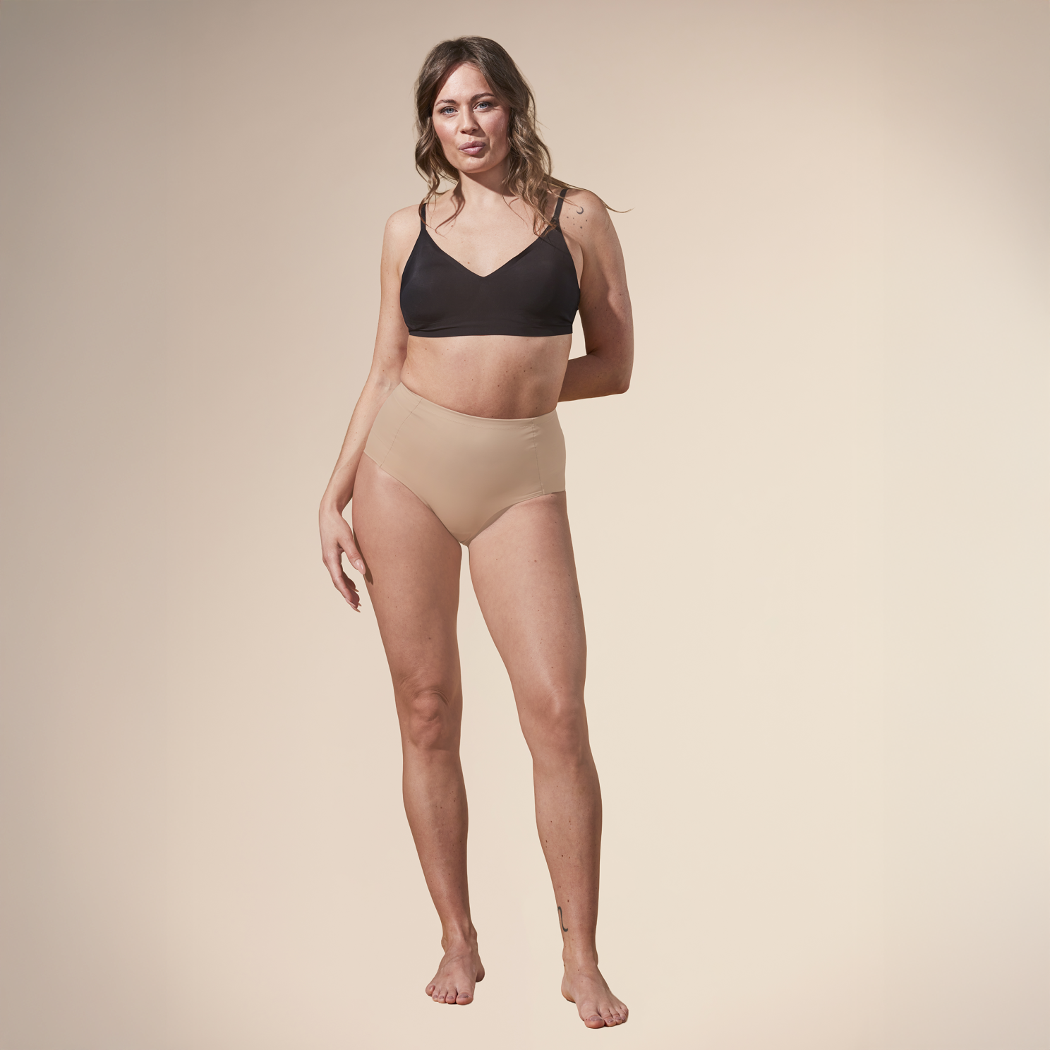 SUPPORT HERO HIGH WAIST BRIEF Dame Shapewear - Beige