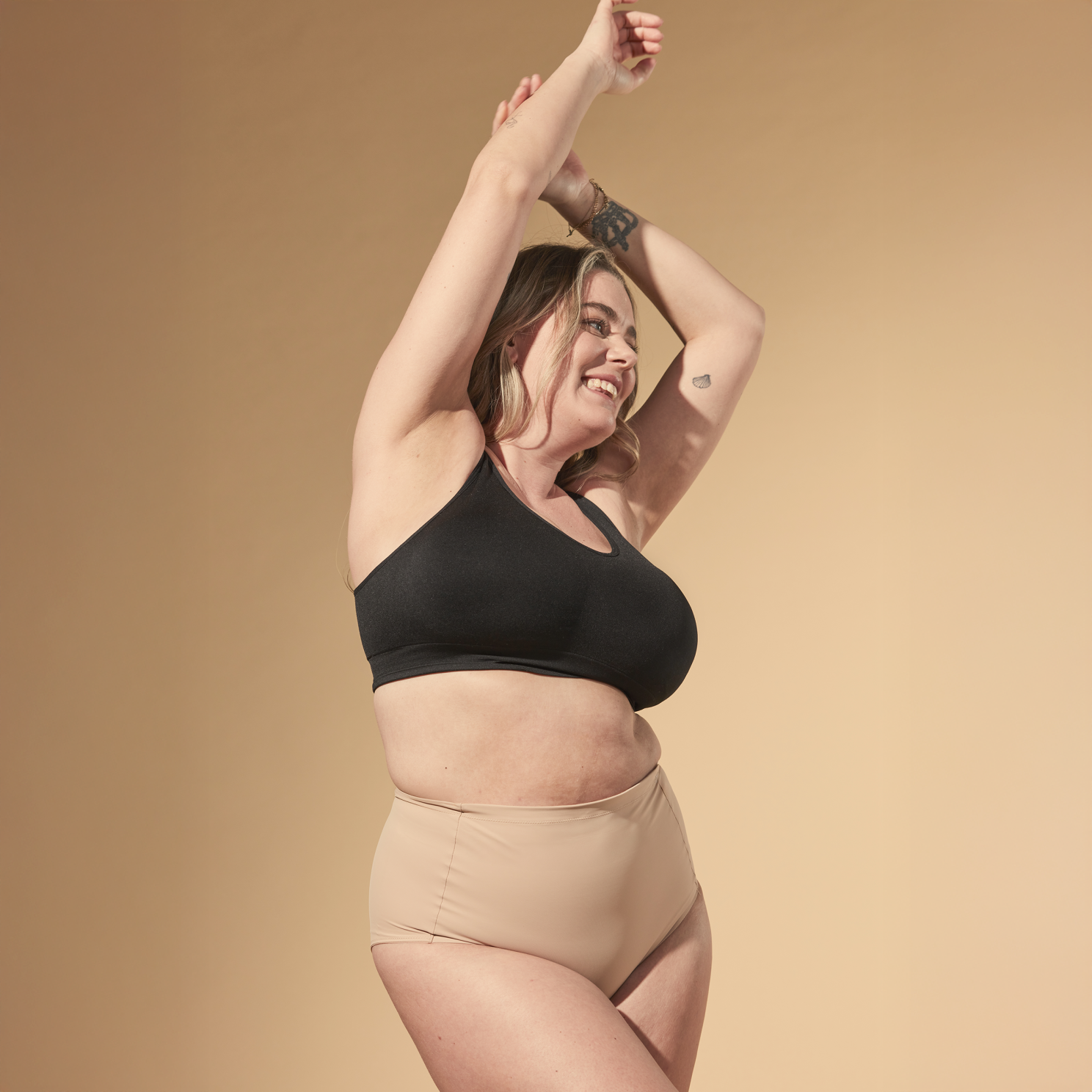SUPPORT HERO HIGH WAIST BRIEF Dame Shapewear - Beige