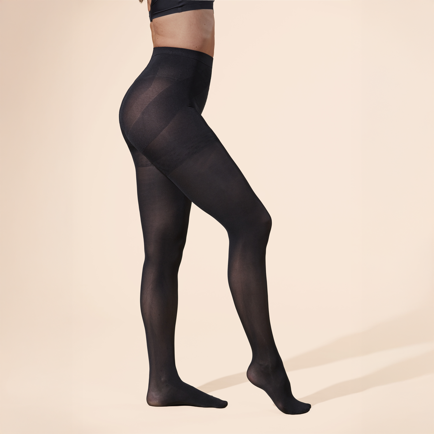 SUPPORT HERO Dame Strømpebukser - Black