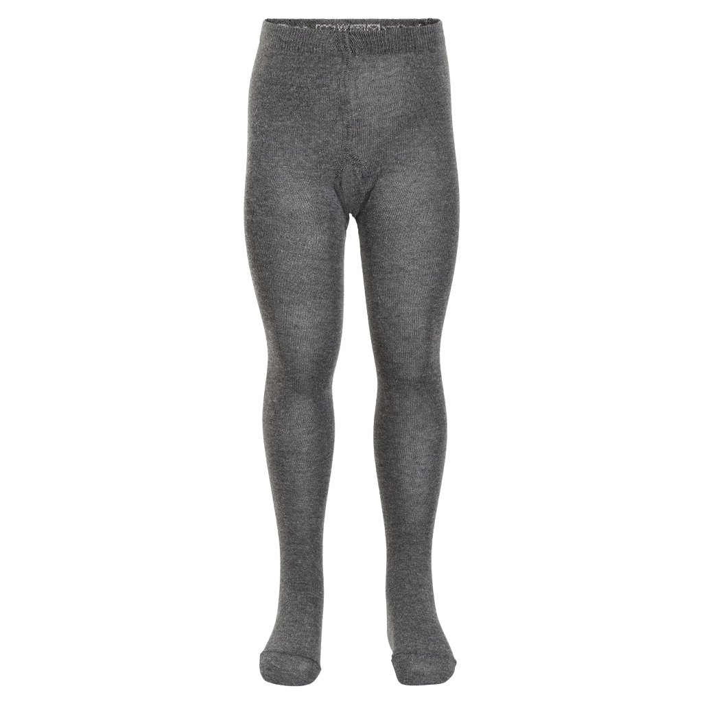 Minymo Børne Strømpebukser - Dark Grey Melange