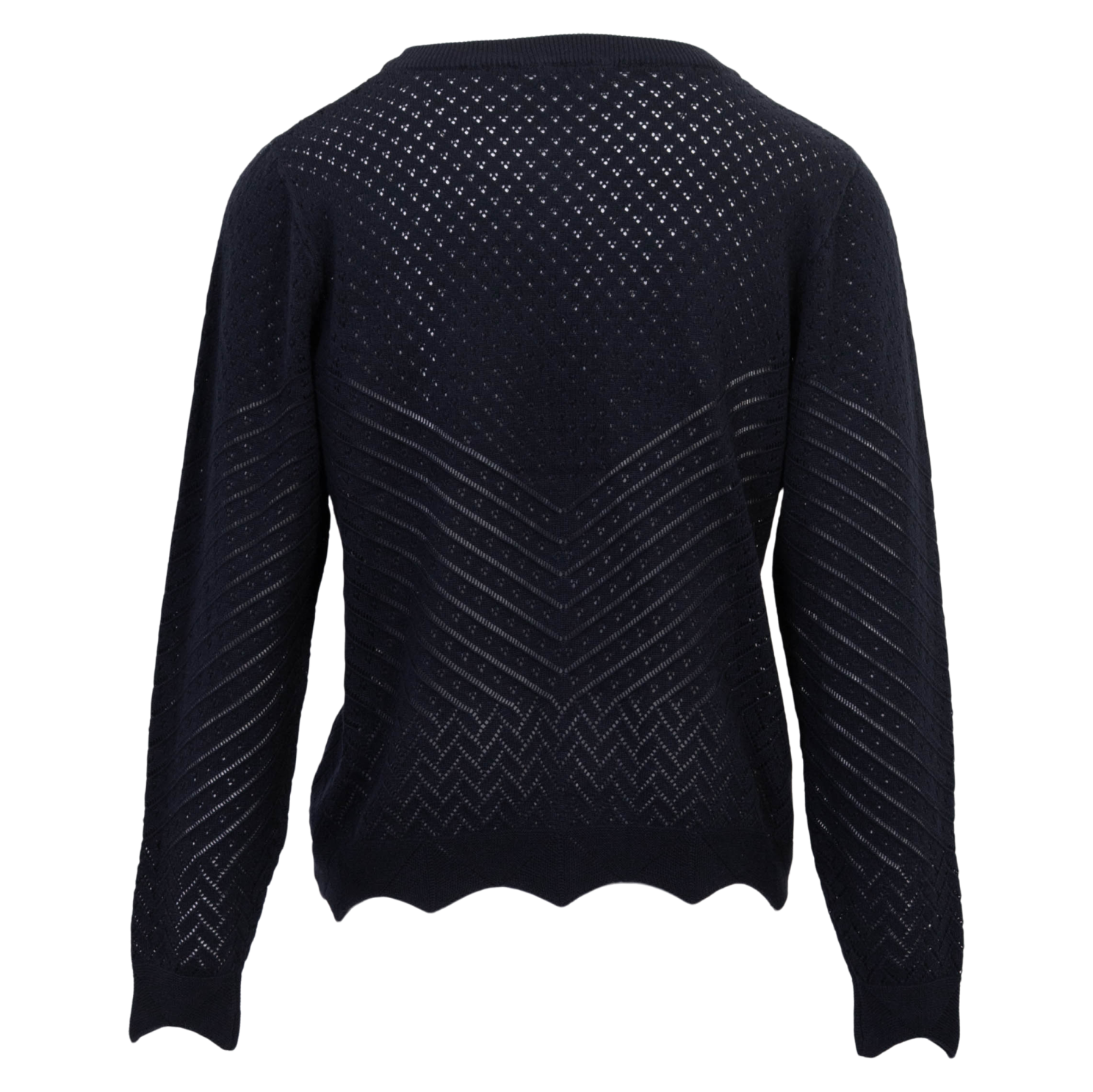 Sirup Pointelle Dame Striktrøje - Parisian Night