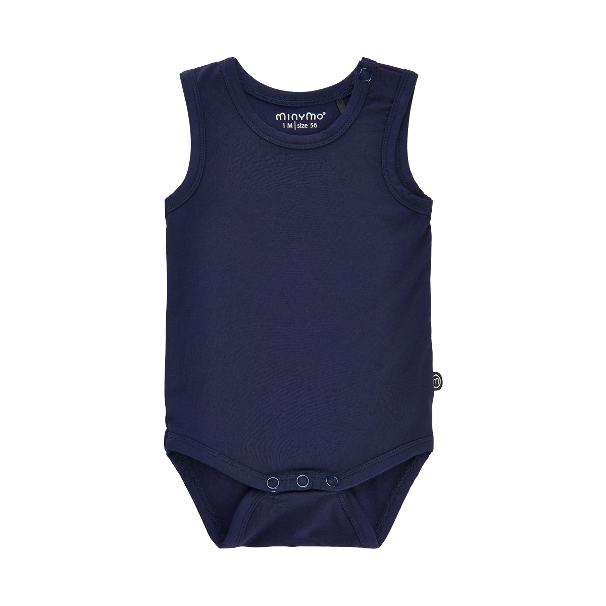 Minymo Baby Body i bambus - Dark Navy