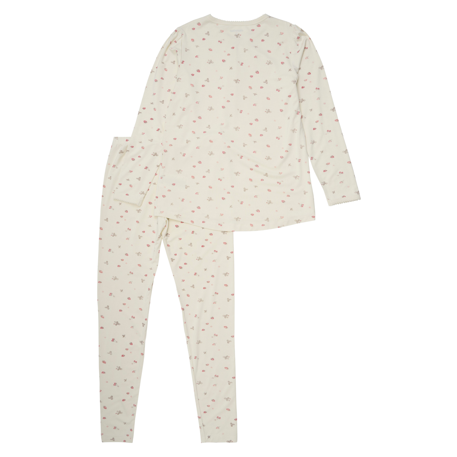 Minymo Pige Nattøjssæt i bambus - Strawberry Ice