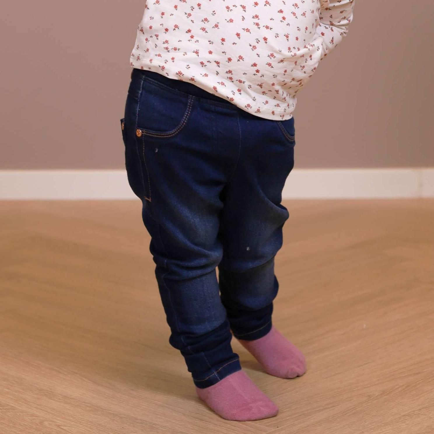 Minymo Pige Jeans i økologisk bomuld - Dark Blue Denim