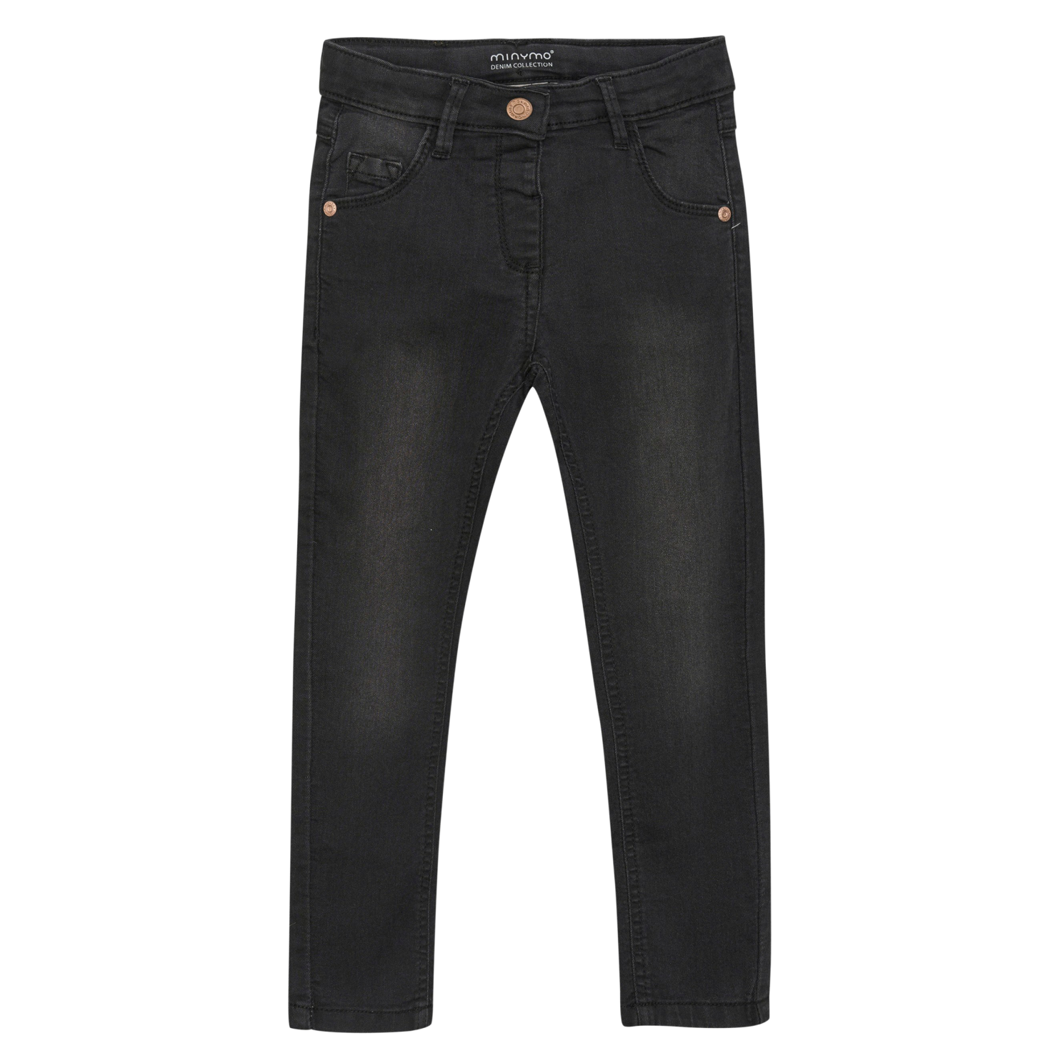 Minymo Pige Jeans i økologisk bomuld - Grey Black