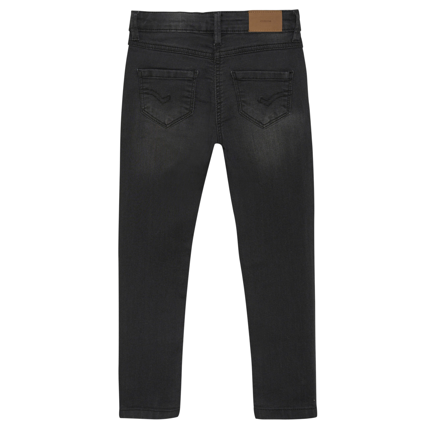 Minymo Pige Jeans i økologisk bomuld - Grey Black