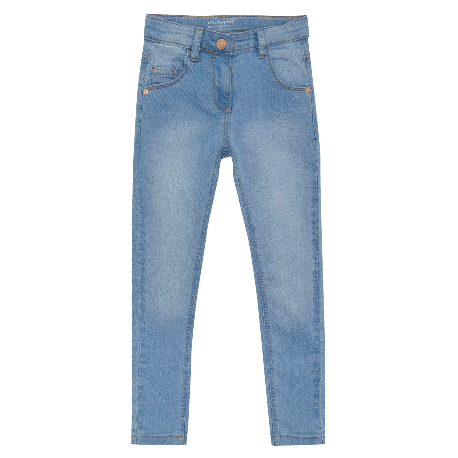 Minymo Pige Jeans i økologisk bomuld - Light Dusty Blue
