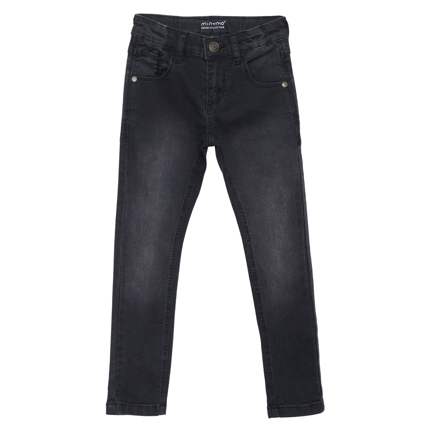 Minymo Drenge Jeans i økologisk bomuld - Grey Black