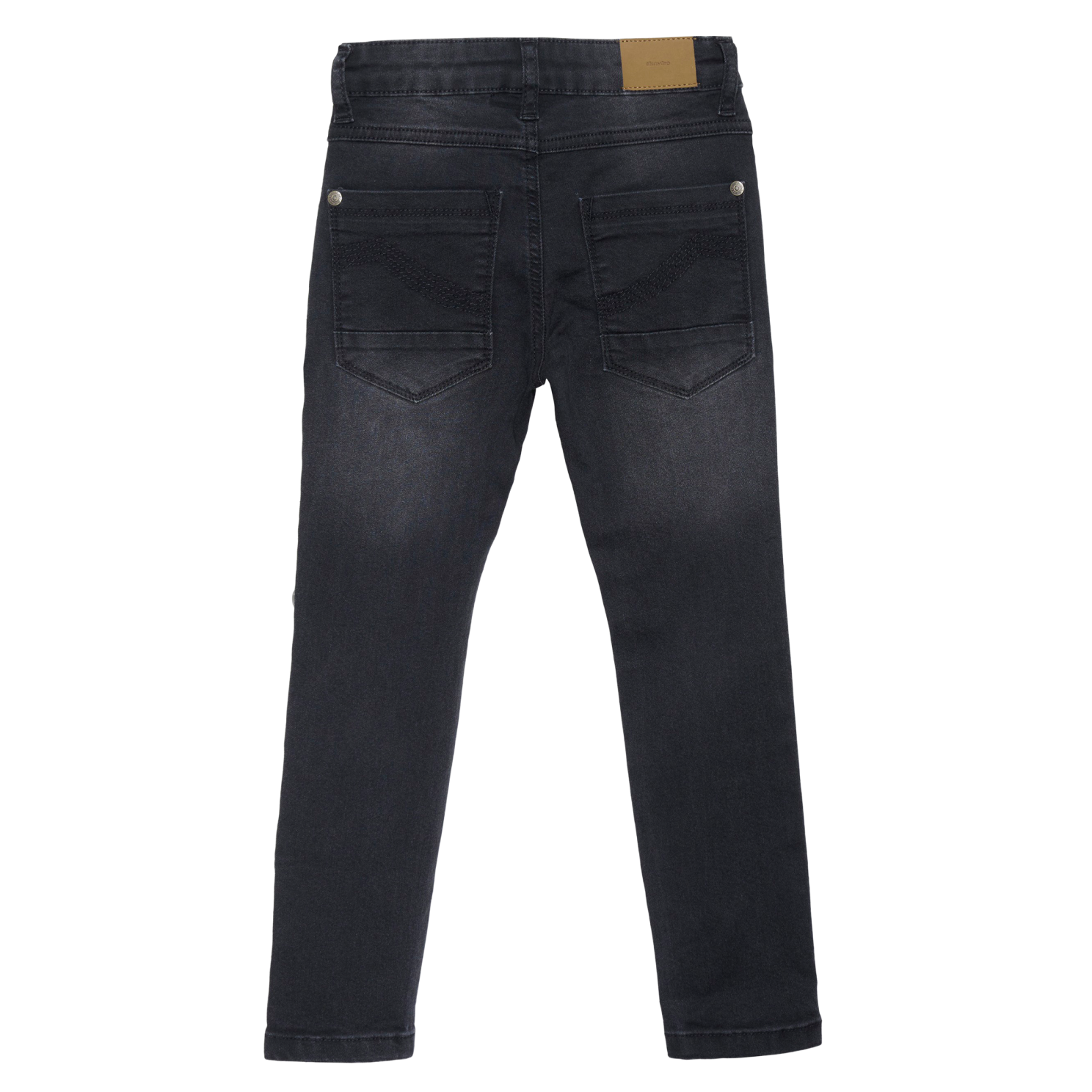 Minymo Drenge Jeans i økologisk bomuld - Grey Black
