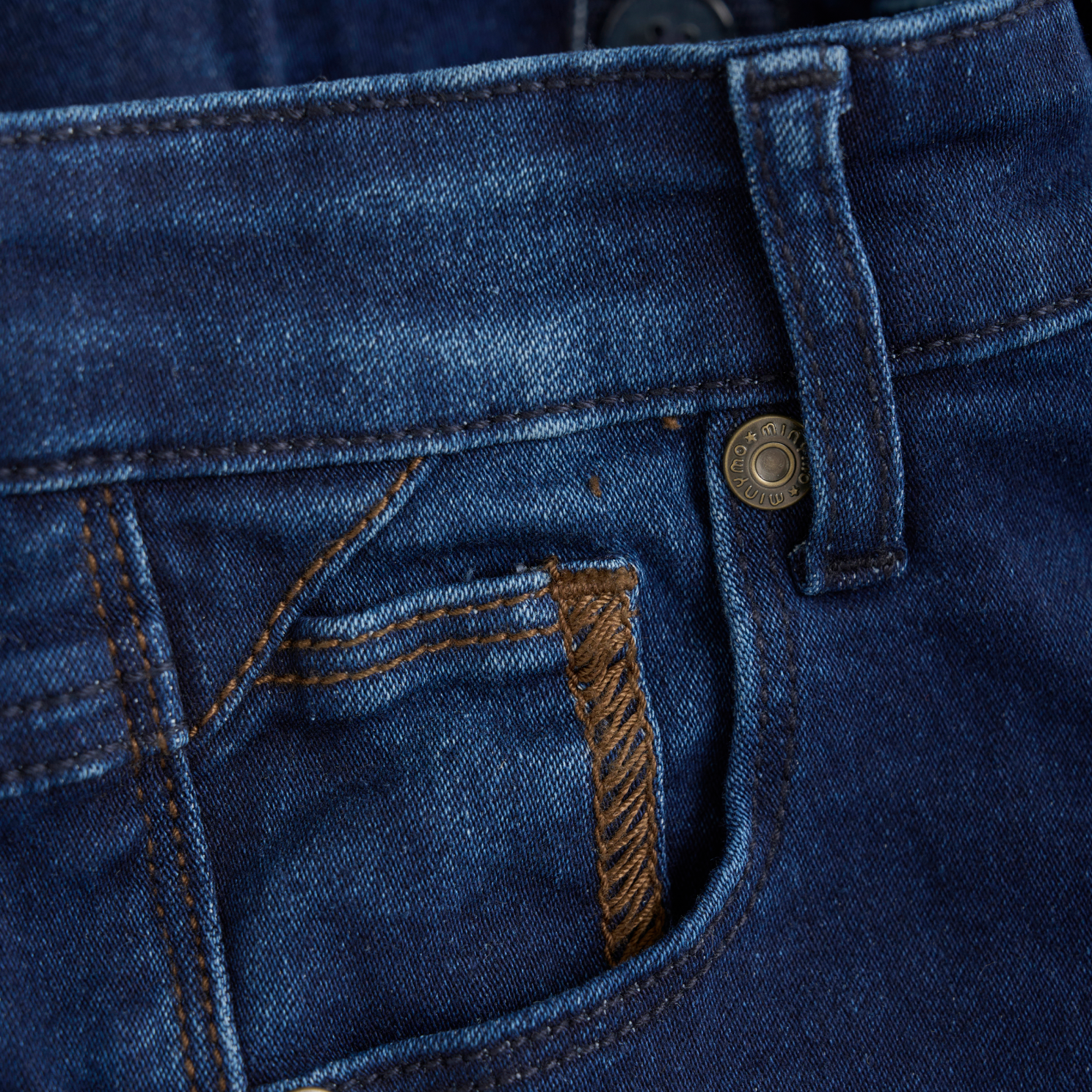 Minymo Drenge Jeans i økologisk bomuld - Dark Blue Denim