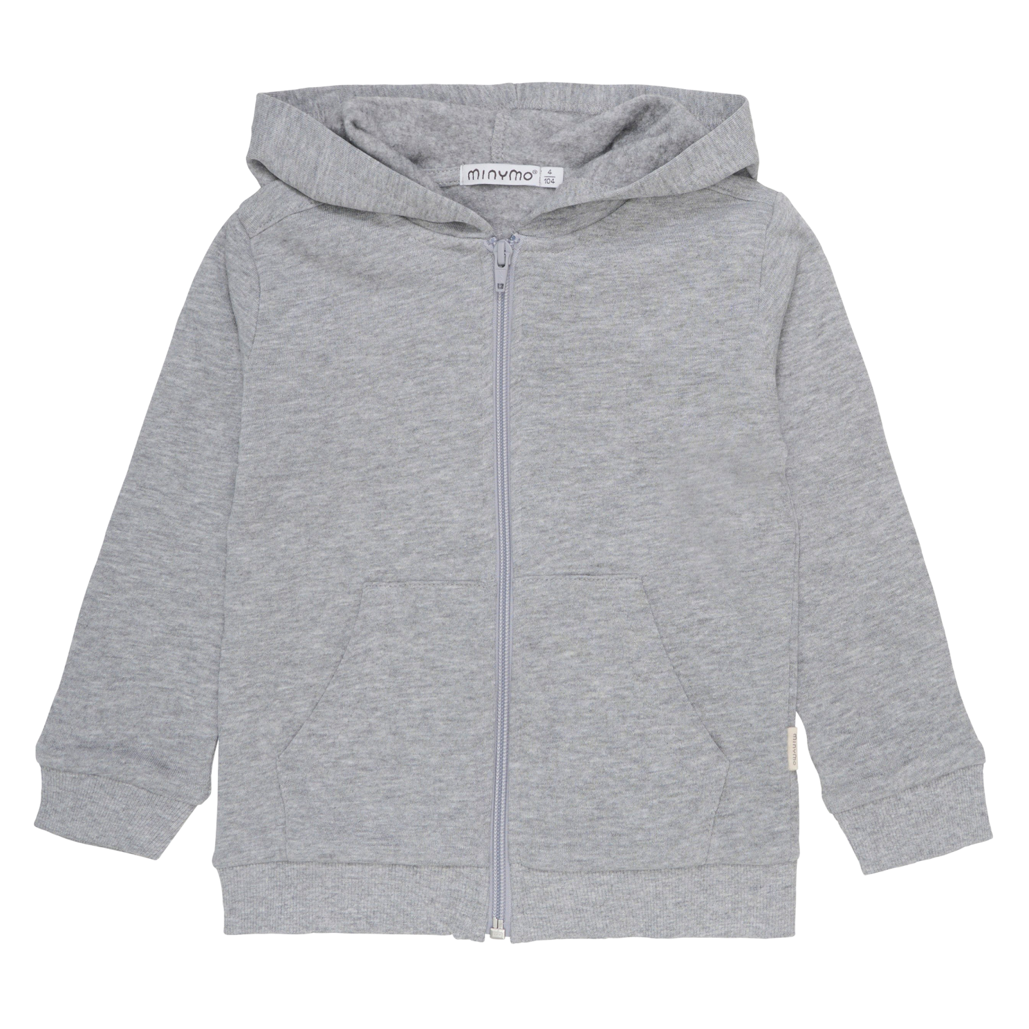 Minymo Børne Hættetrøje - Grey Melange