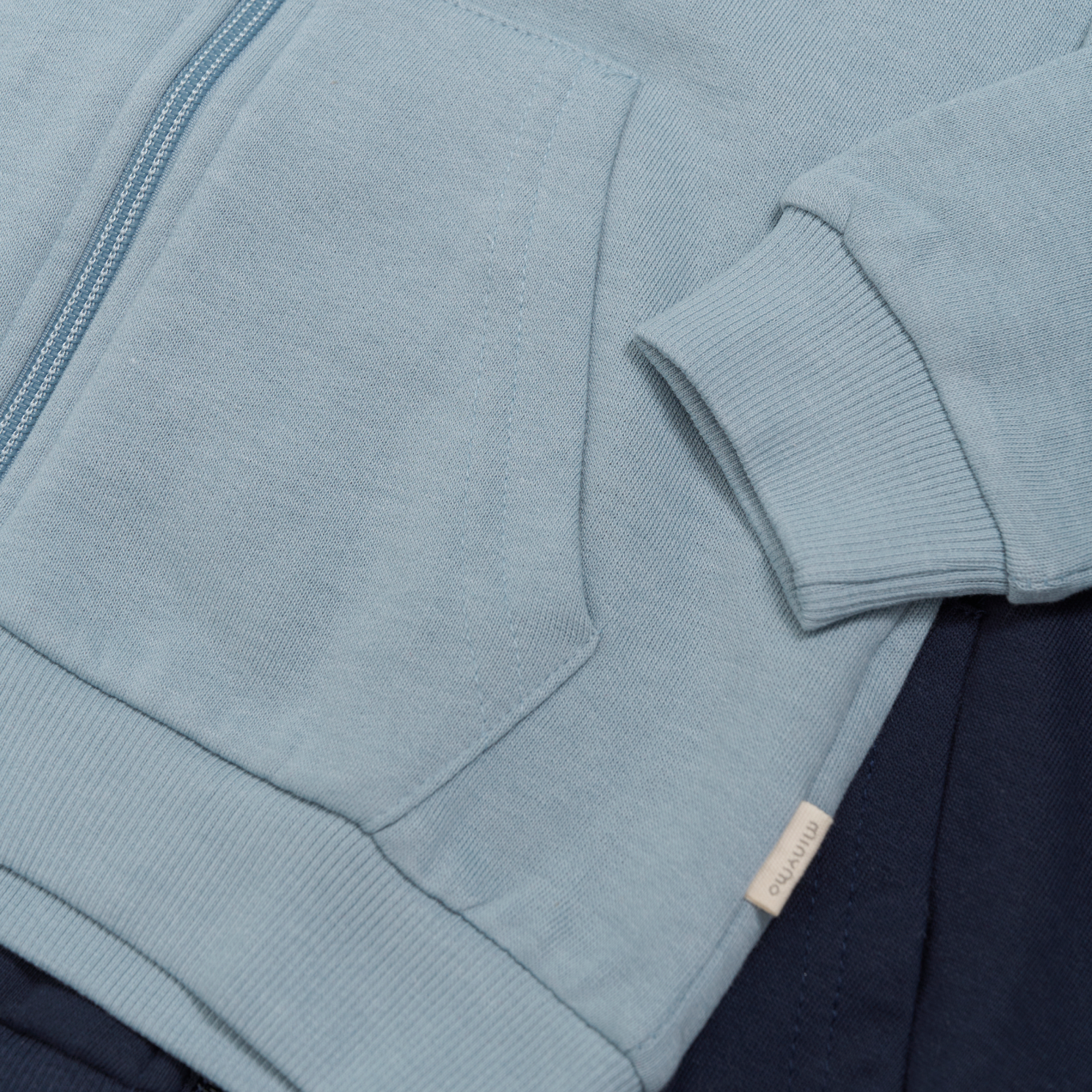 Minymo Børne Hættetrøje - Ashley Blue