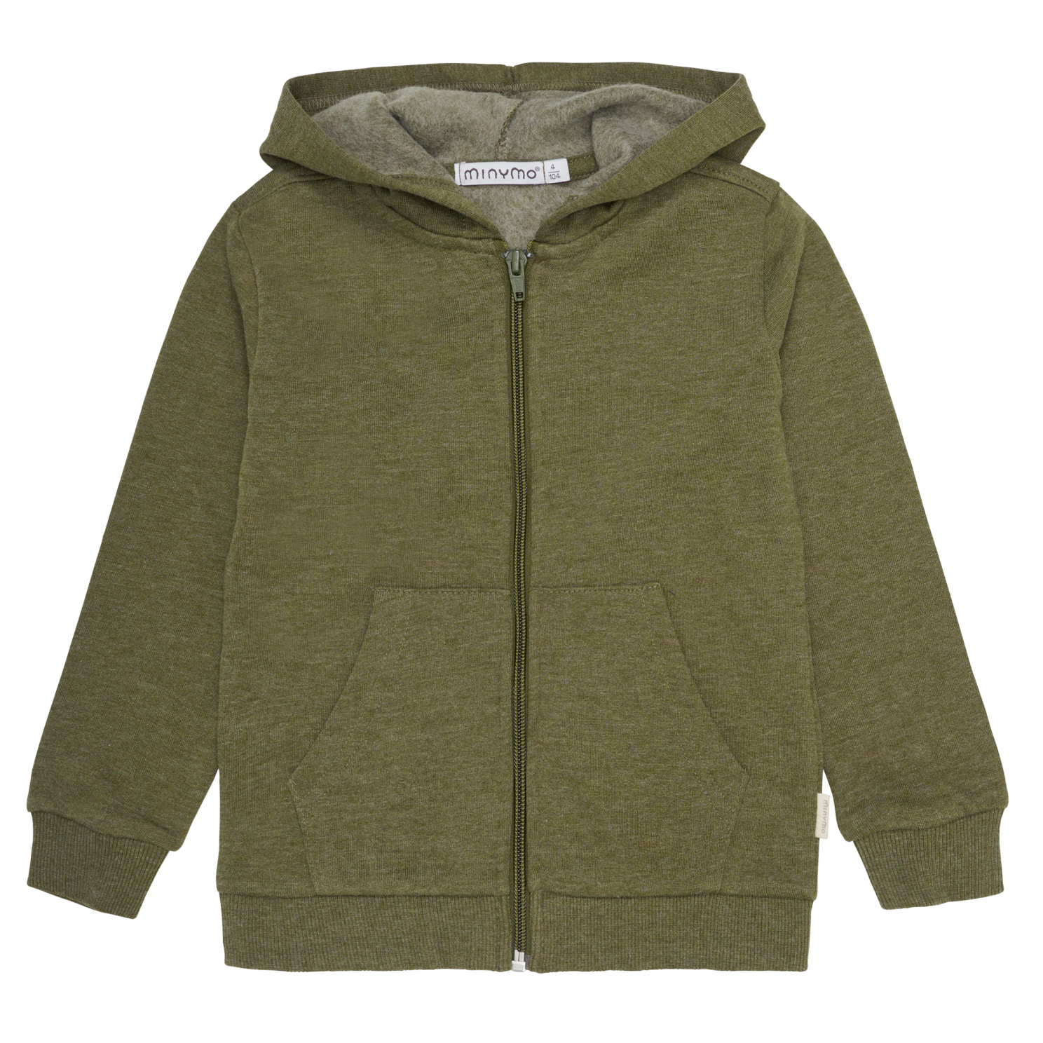 Minymo Børne Hættetrøje - Dark Olive