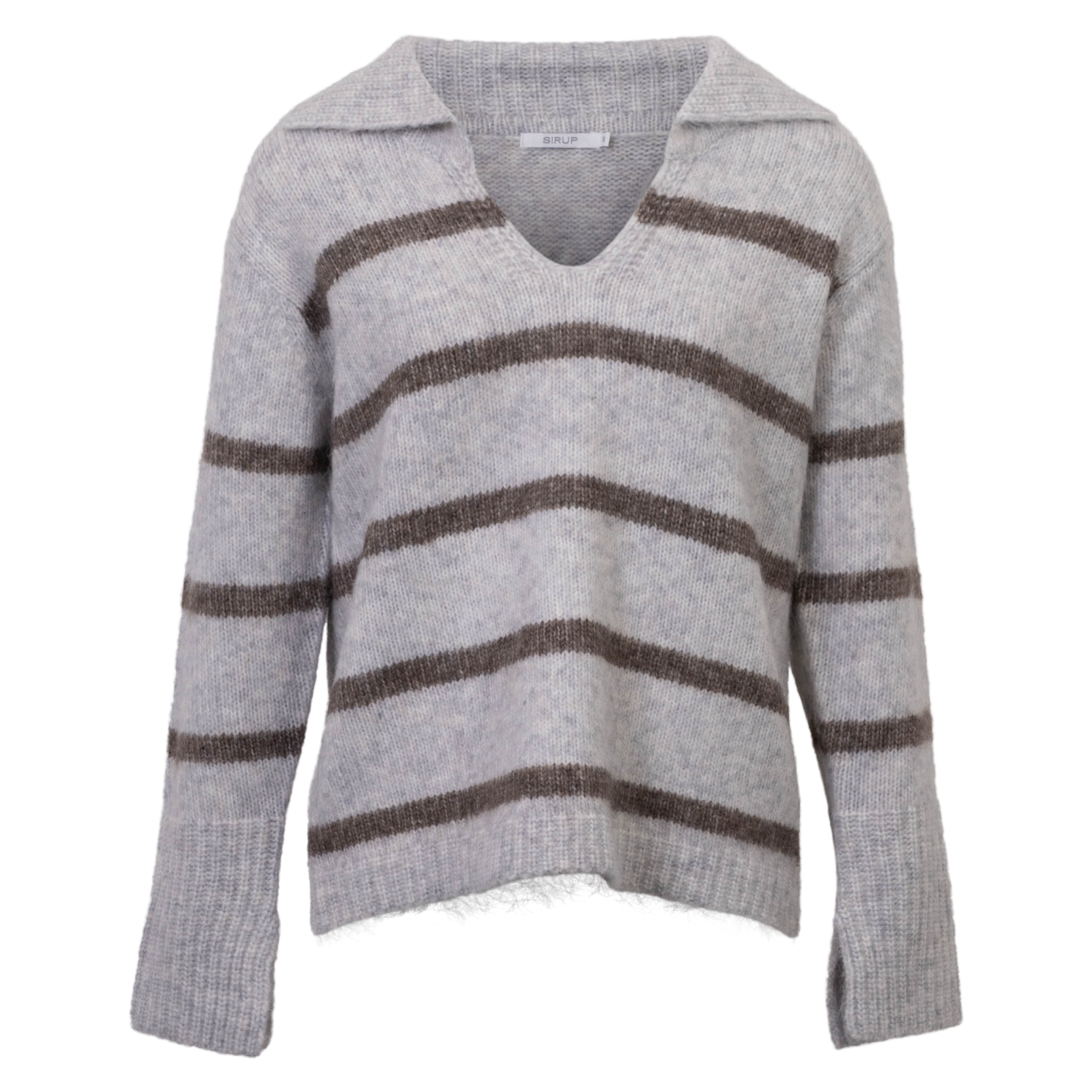 Sirup Dame Striktrøje - Light Grey