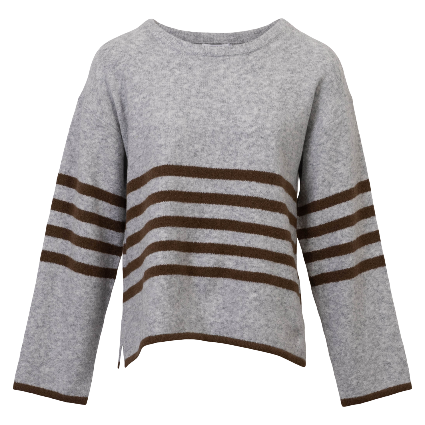 Sirup Dame Striktrøje - Grey Melange