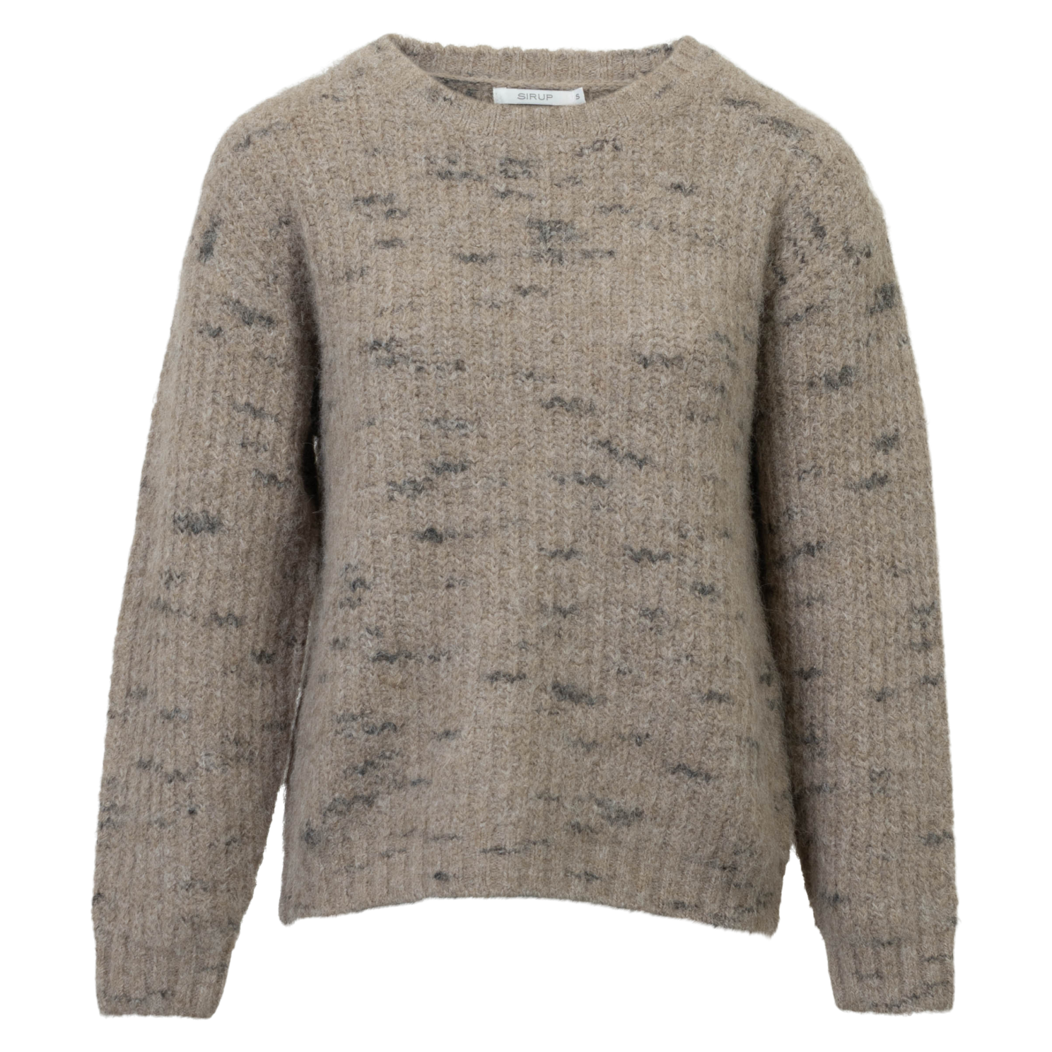 Sirup Dame Striktrøje - Sand Melange