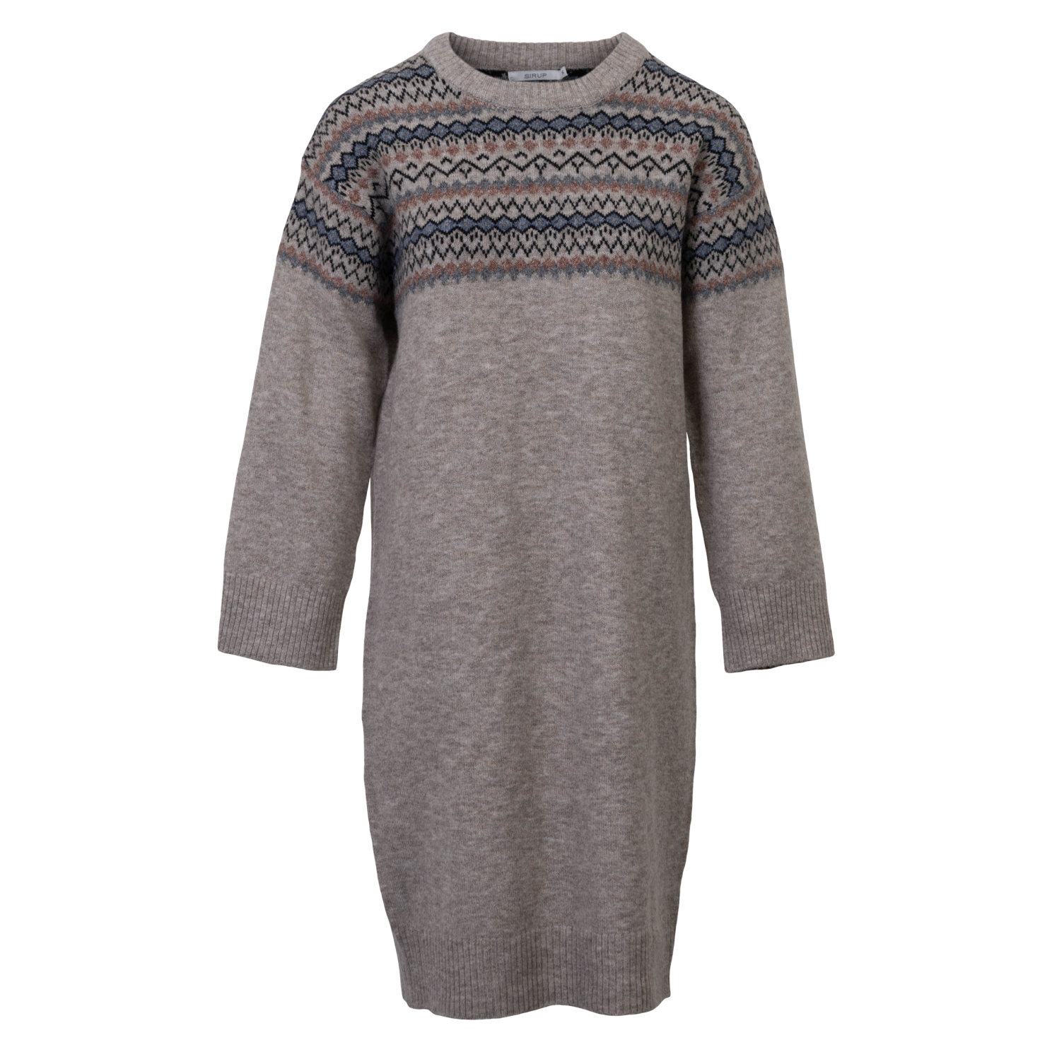 Sirup Dame Strik kjole - Sand Melange