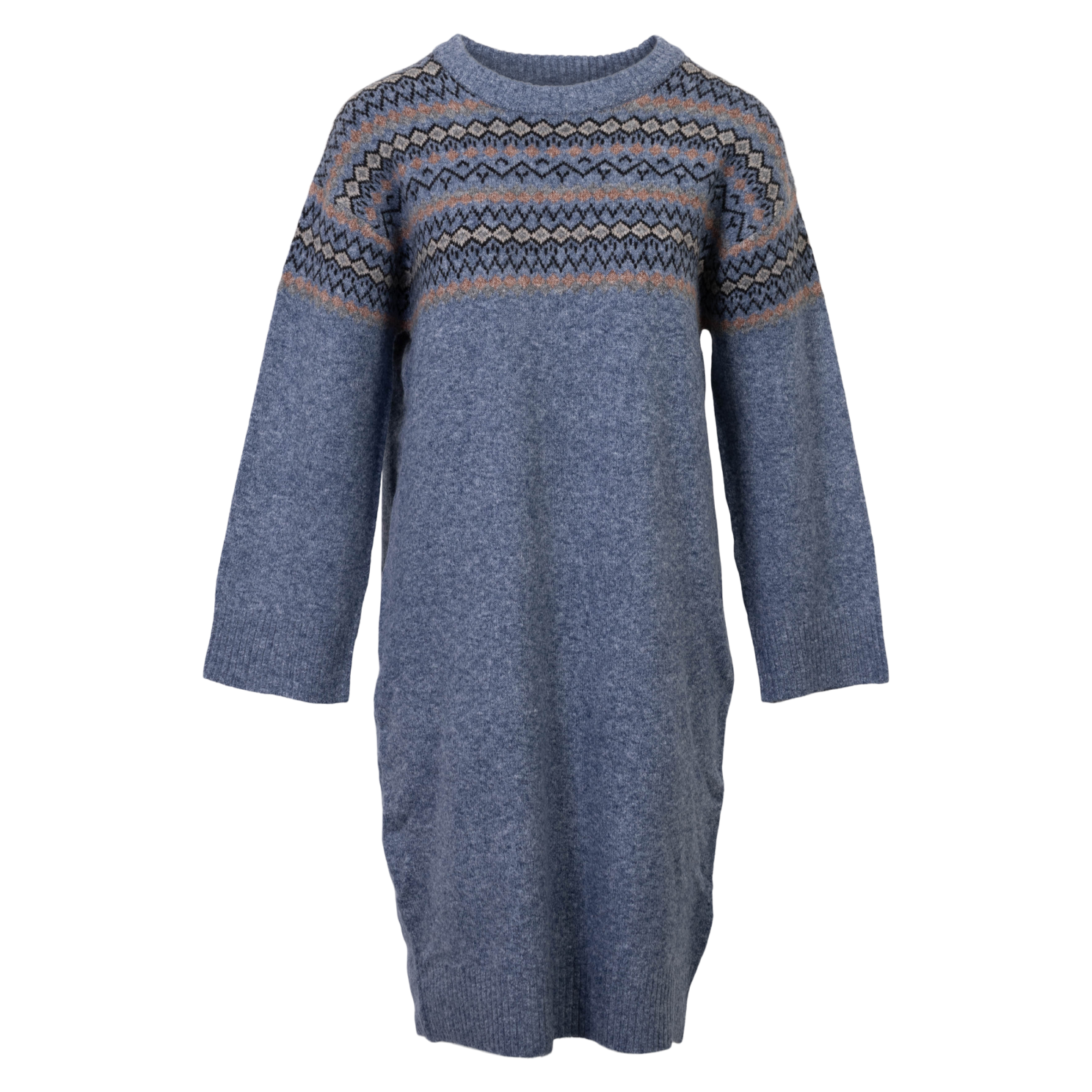 Sirup Dame Strik kjole - Medieval Blue