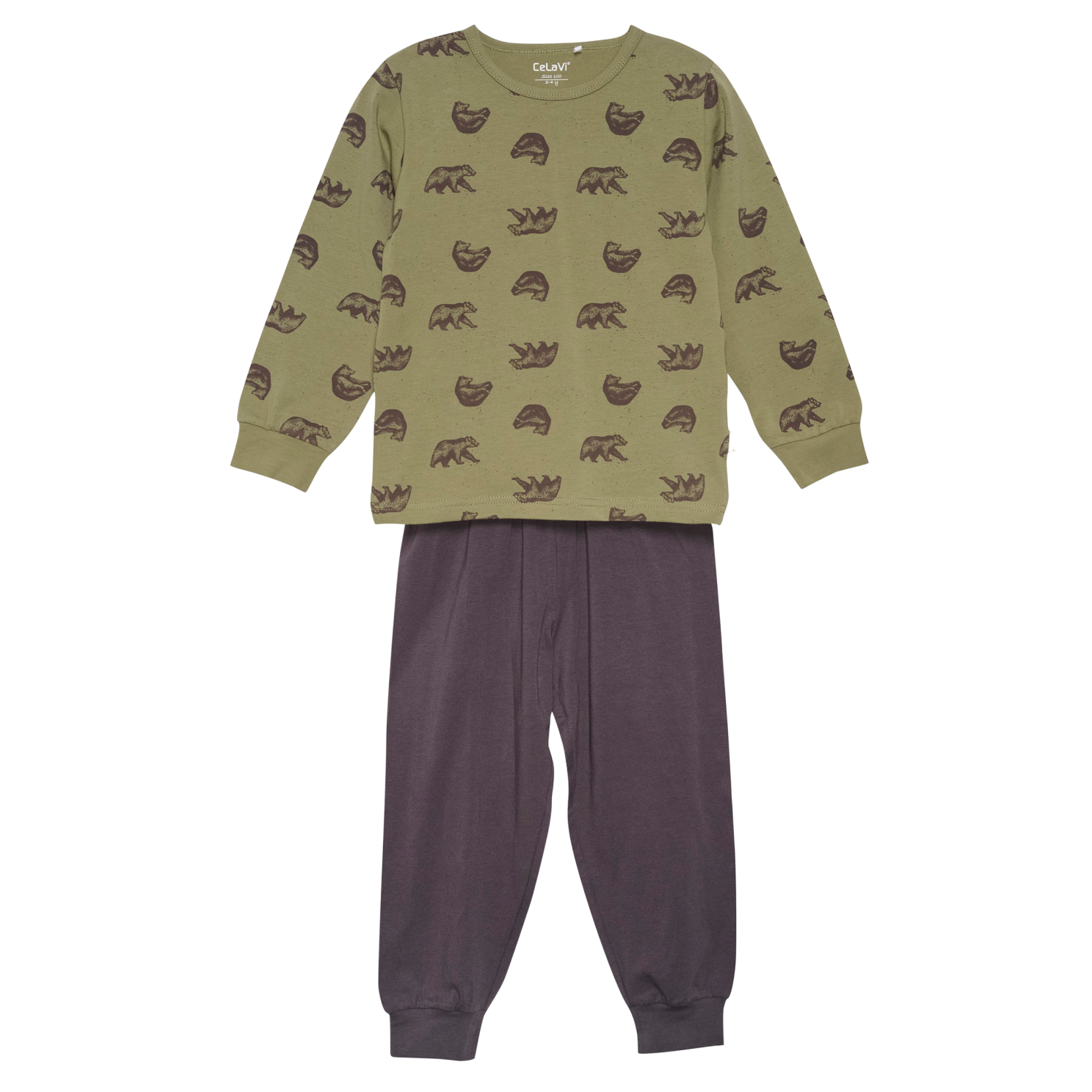 CeLaVi Drenge Nattøjssæt - Gothic Olive