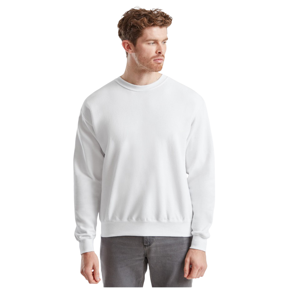 Fruit of the Loom Unisex Sweatshirt - White