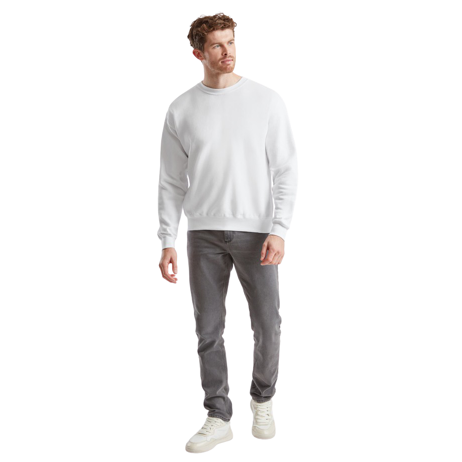 Fruit of the Loom Unisex Sweatshirt - White