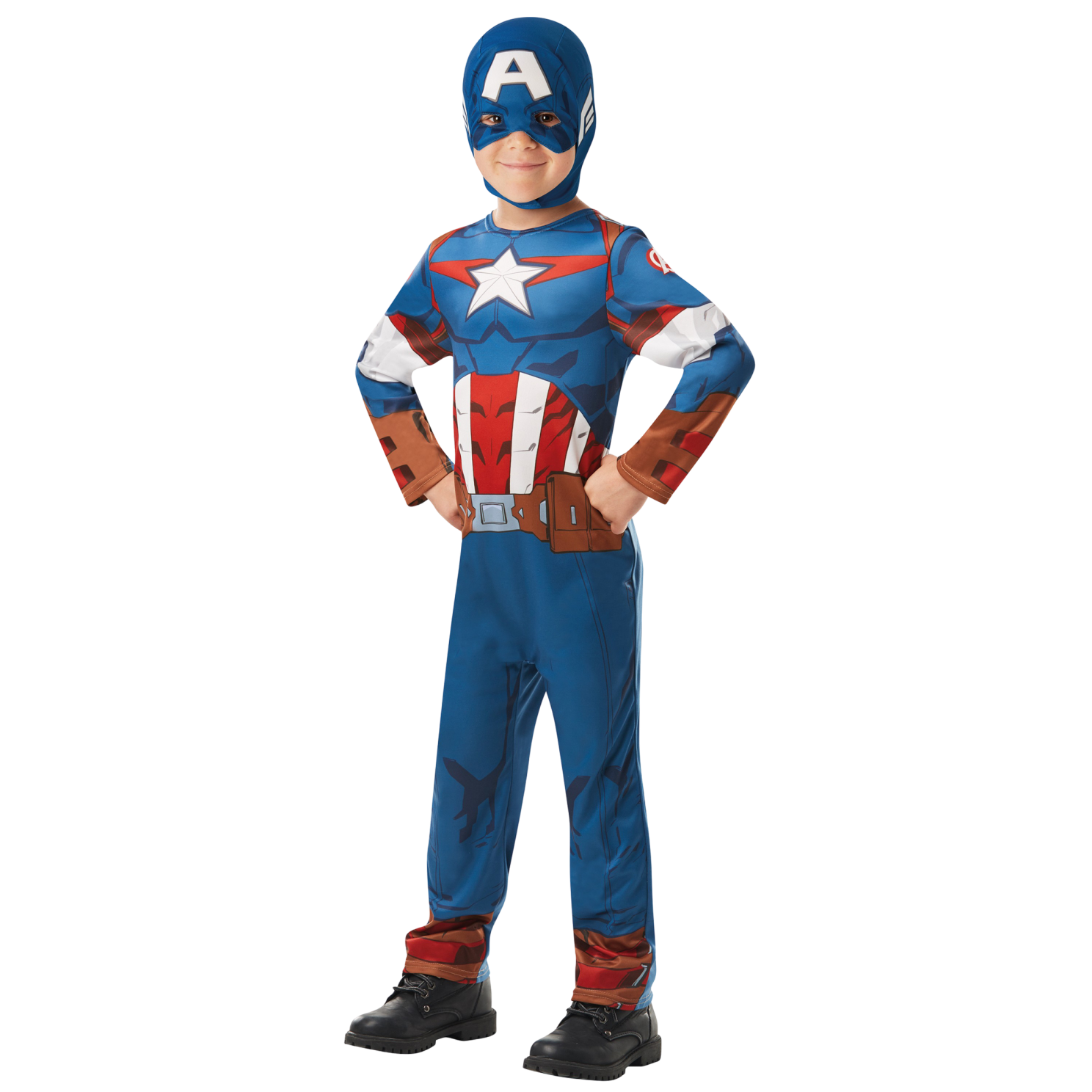 Marvel Marvel Captain America Børne Kostume - CAPTAIN AMERICA
