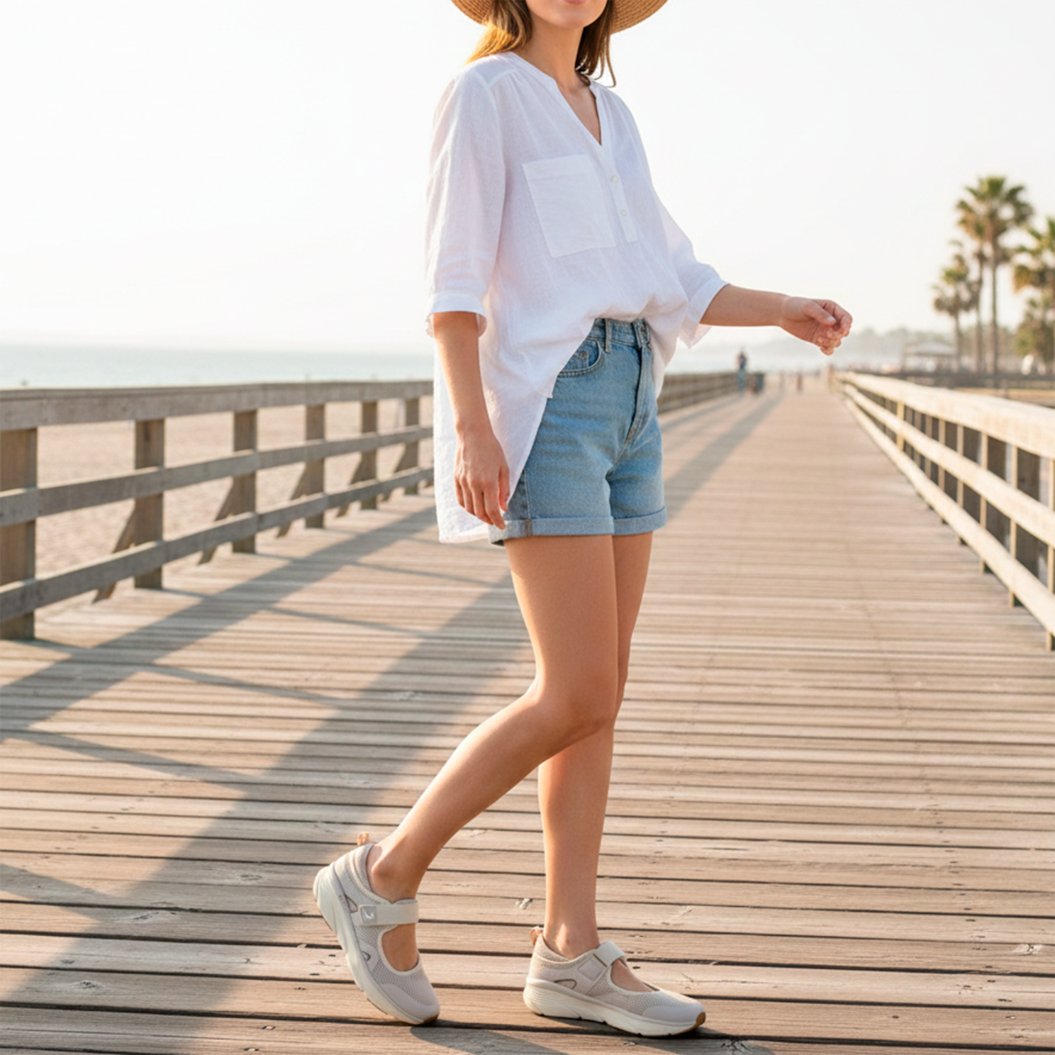 SJ Dame Sandaler - Beige/taupe