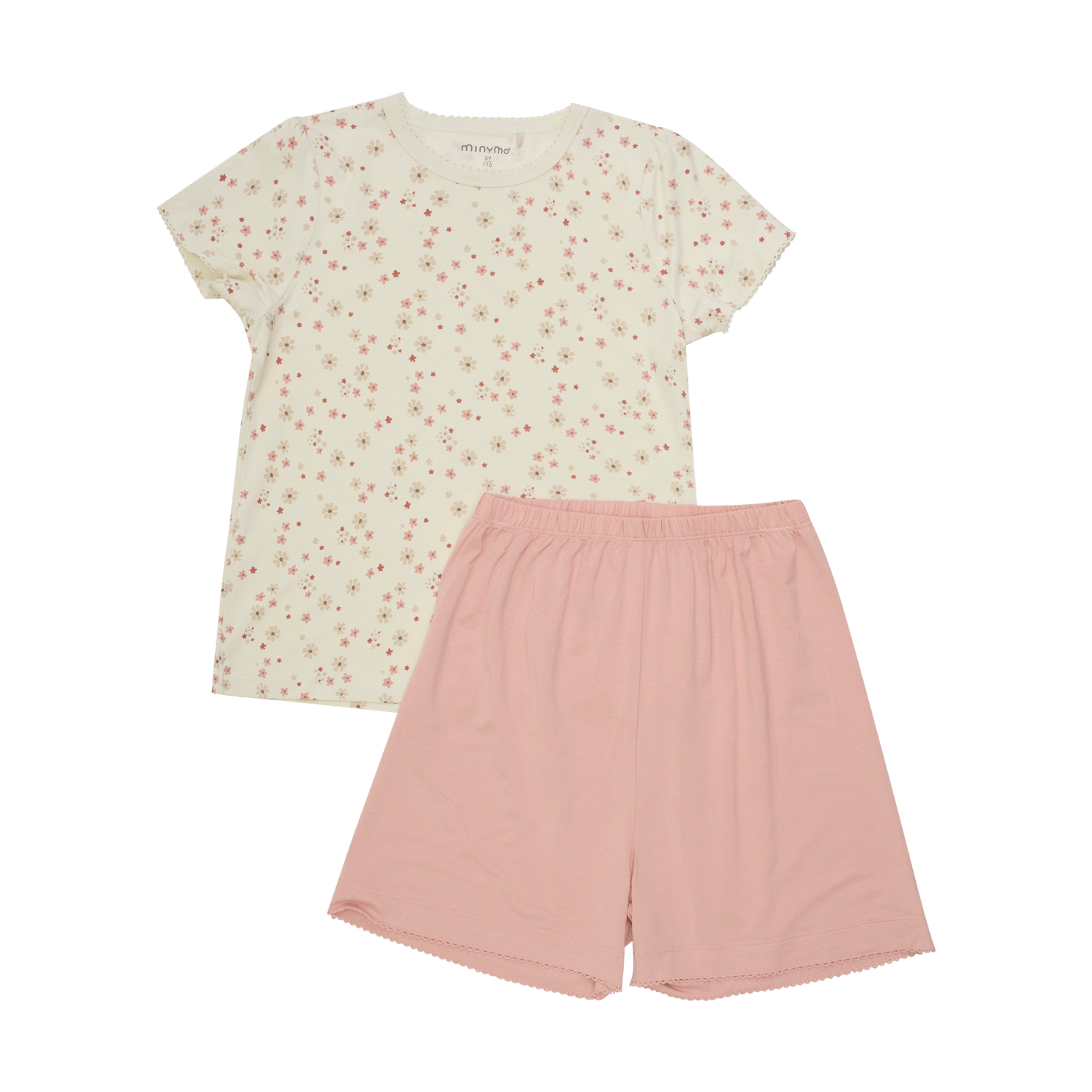 Minymo Pige Nattøjssæt i bambus - Dusty Ceder