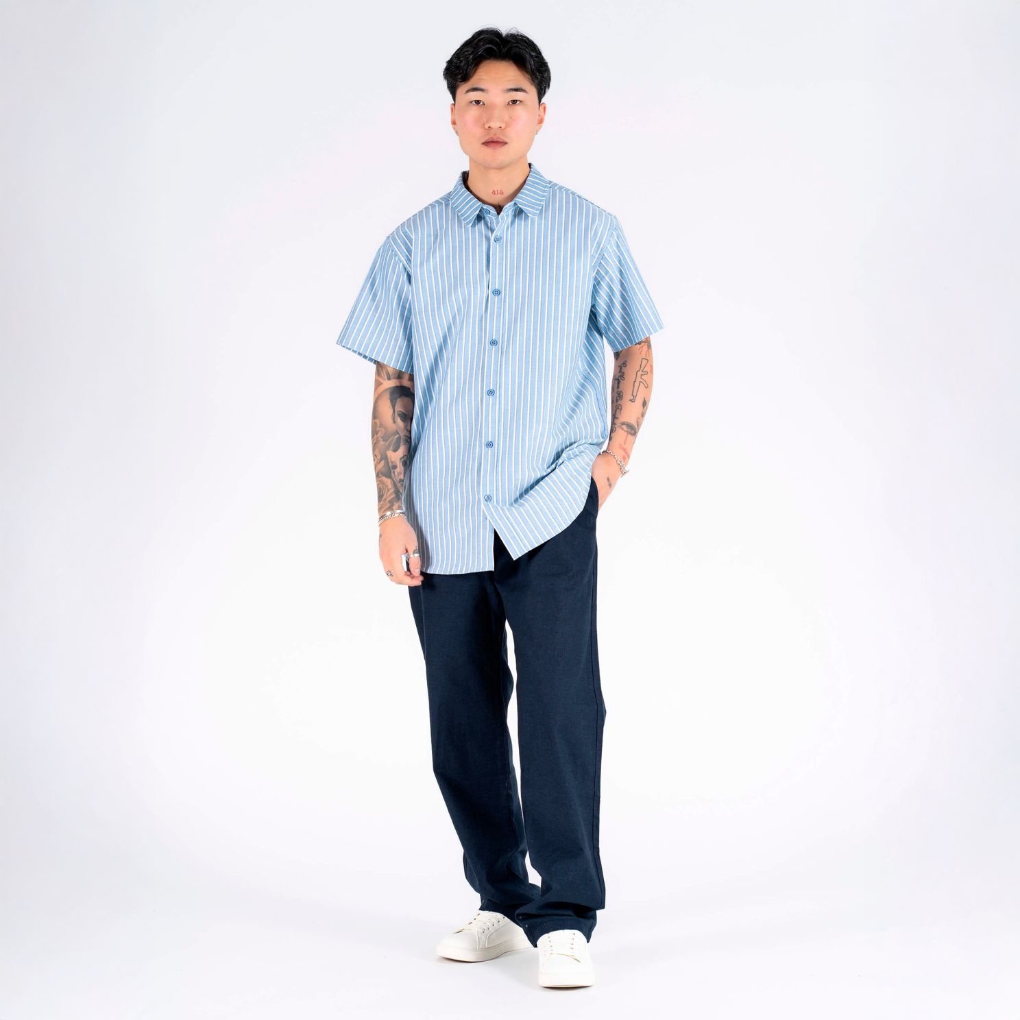 Marcus Wilson Herre Bukser - Dark Sapphire