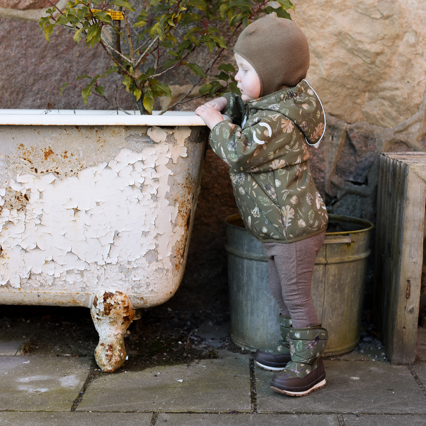 Mikk-line Pige Vinterstøvler - Burnt Olive