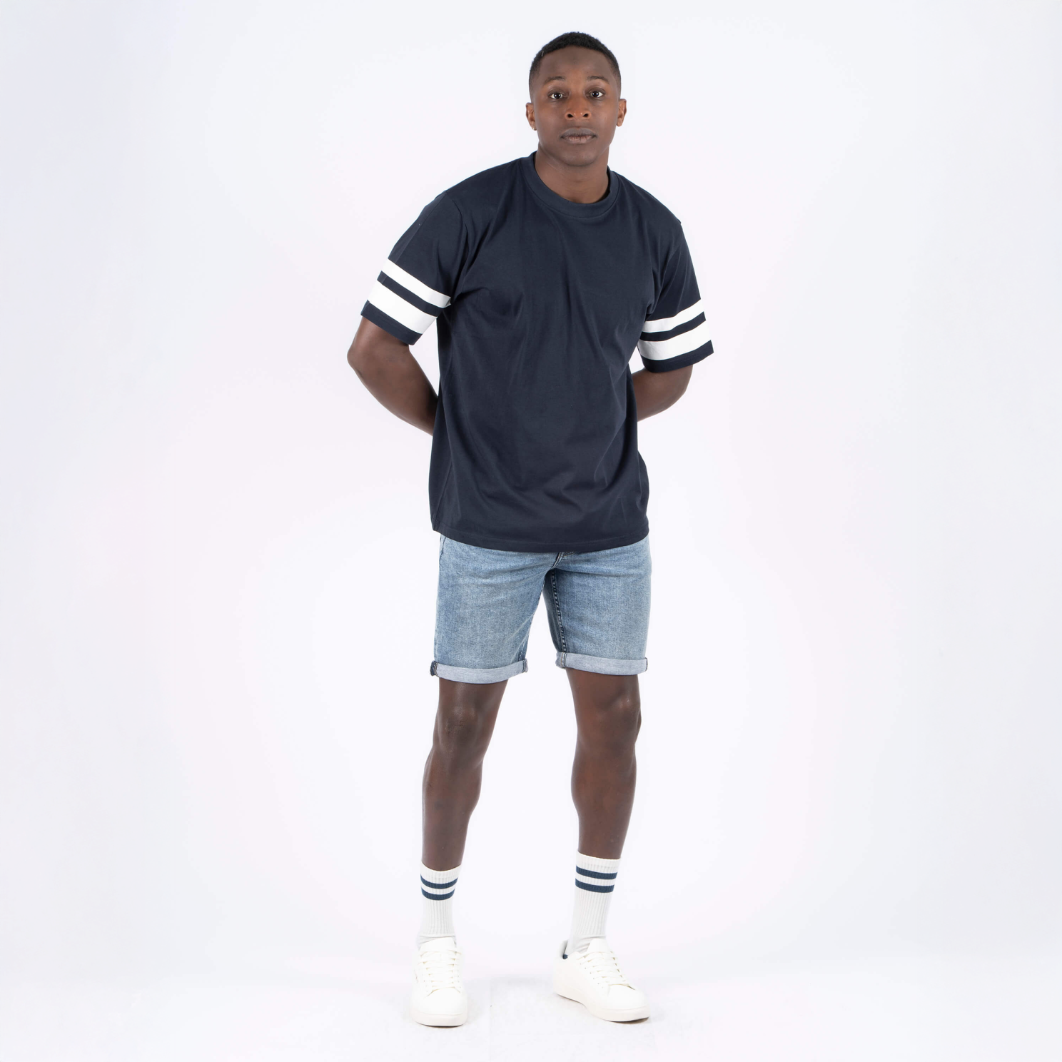 Marcus Sly Herre T-shirt - Dark Sapphire