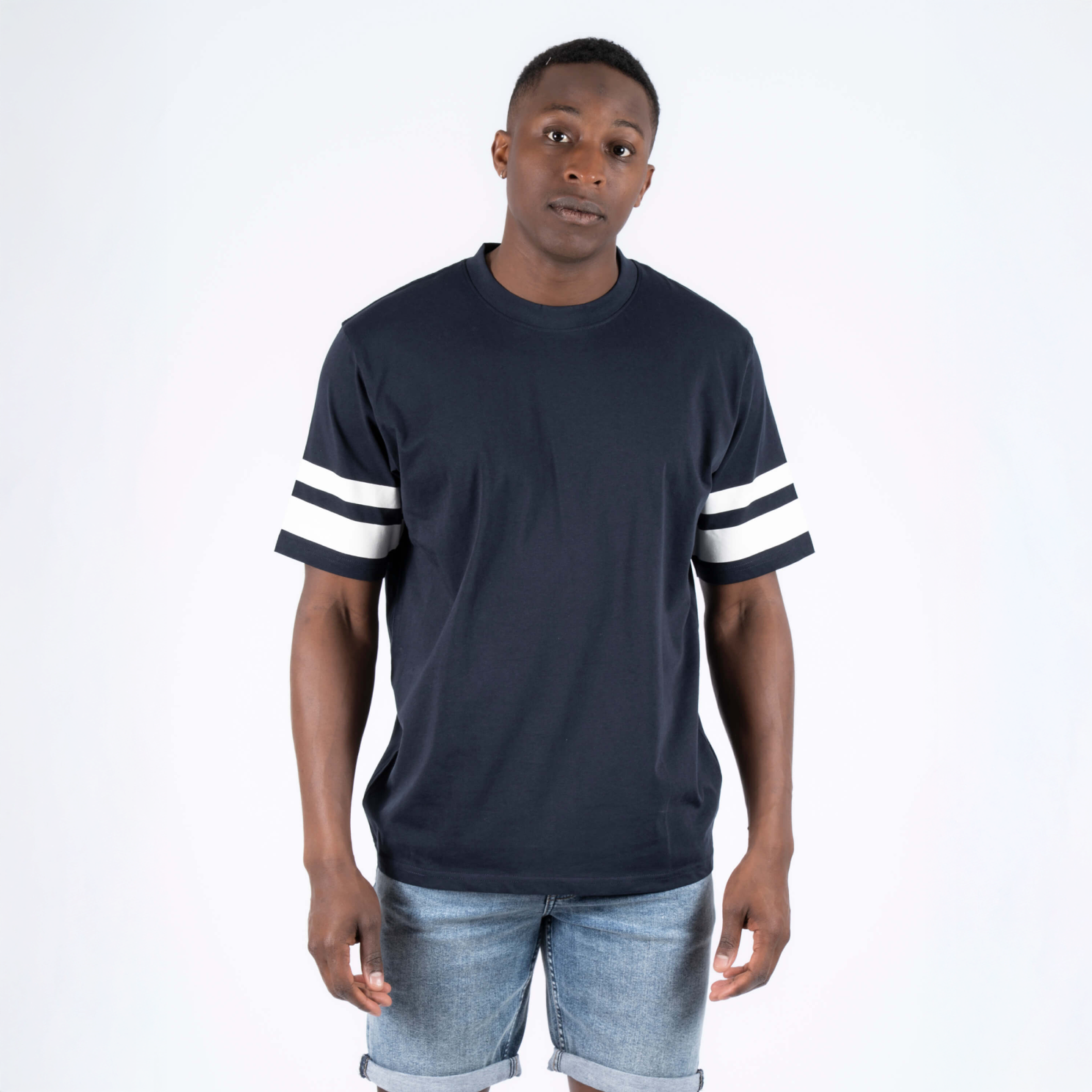 Marcus Sly Herre T-shirt - Dark Sapphire