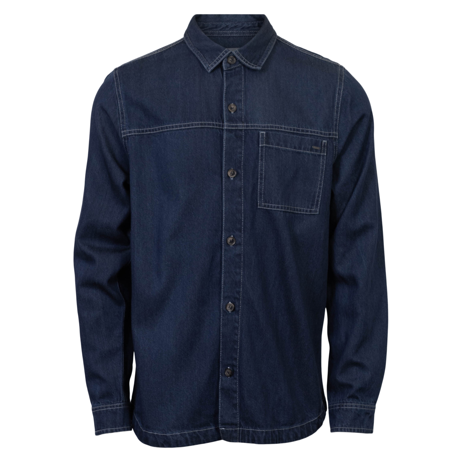 Marcus Stuart Herre Skjorte - Blue Night Wash