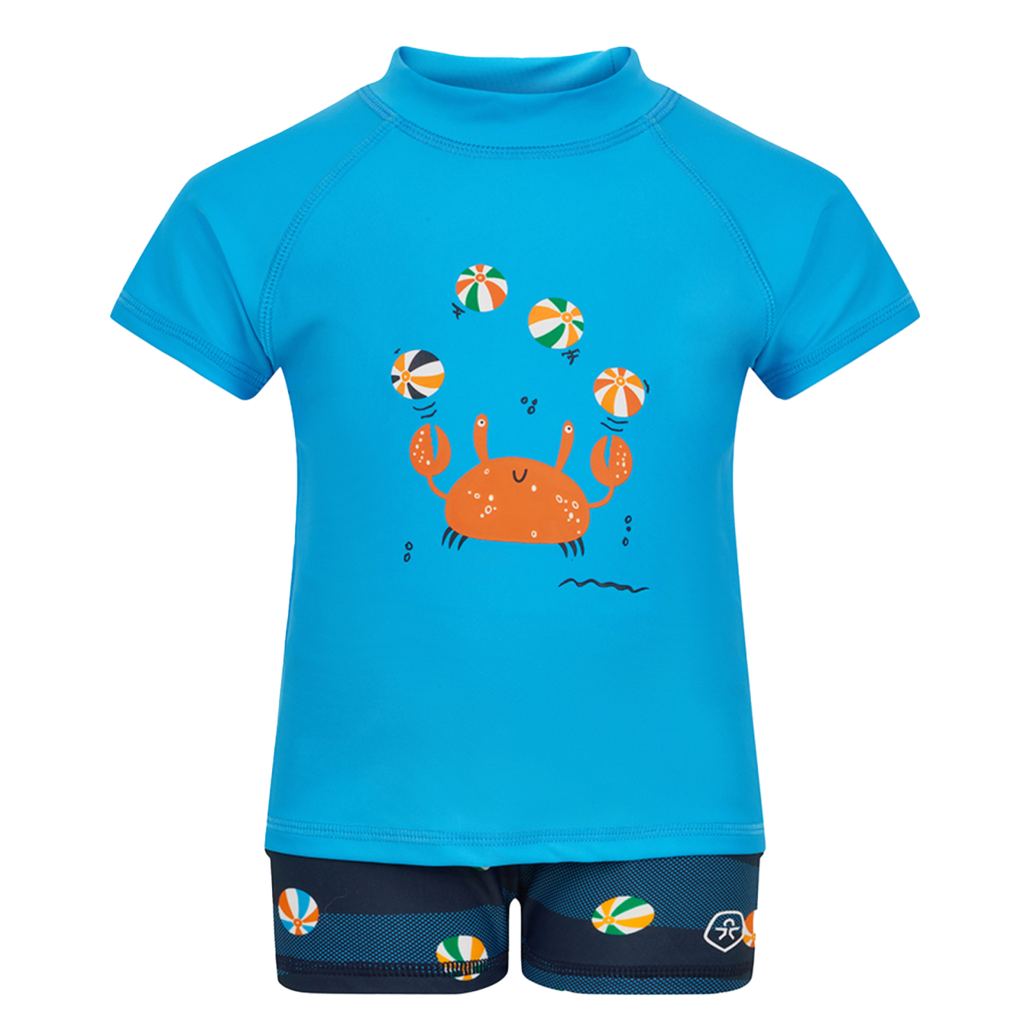 Color Kids Drenge Badeheldragt - Cyan Blue