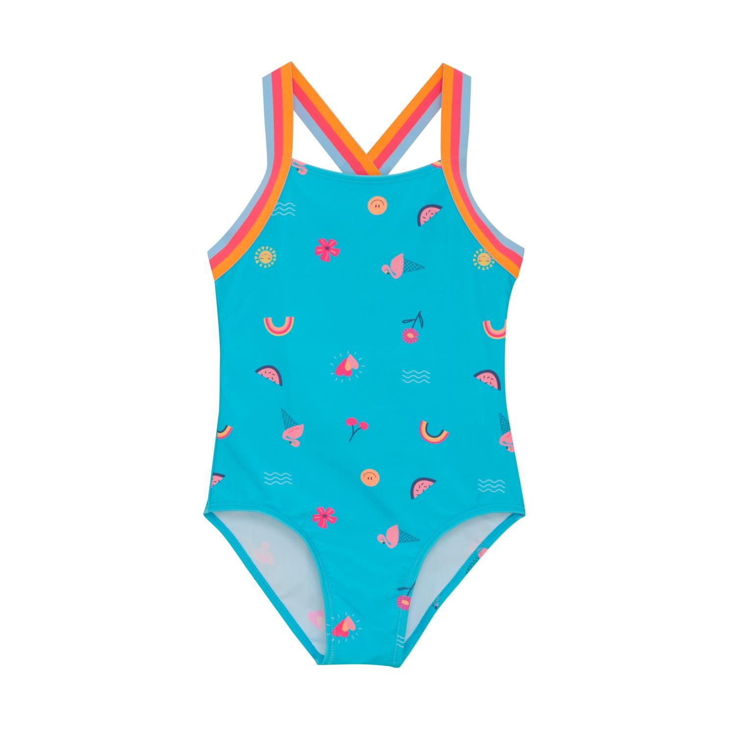 Color Kids Pige Badedragt - River Blue
