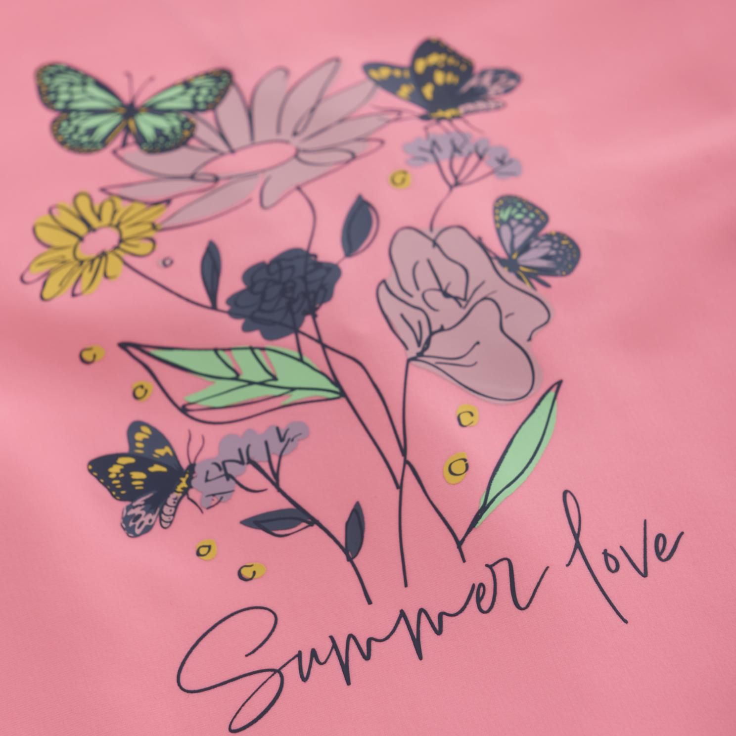 Color Kids Pige Badebluse UV 50+ - Plumeria