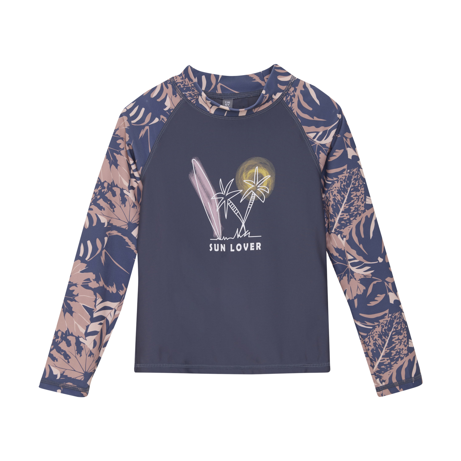 Color Kids Pige Badebluse UV 50+ - Vintage Indigo