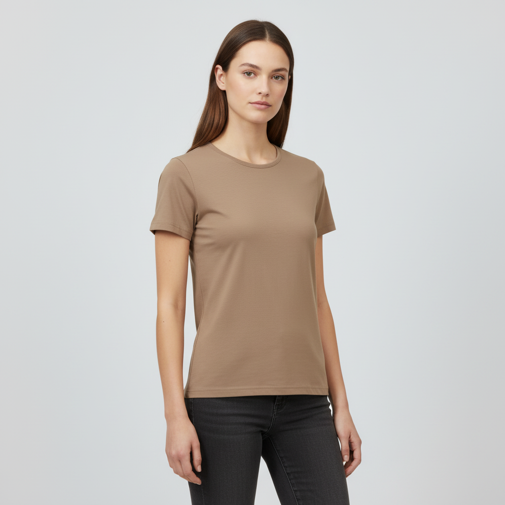 Steenholt Harmony Dame T-shirt - Cobblestone