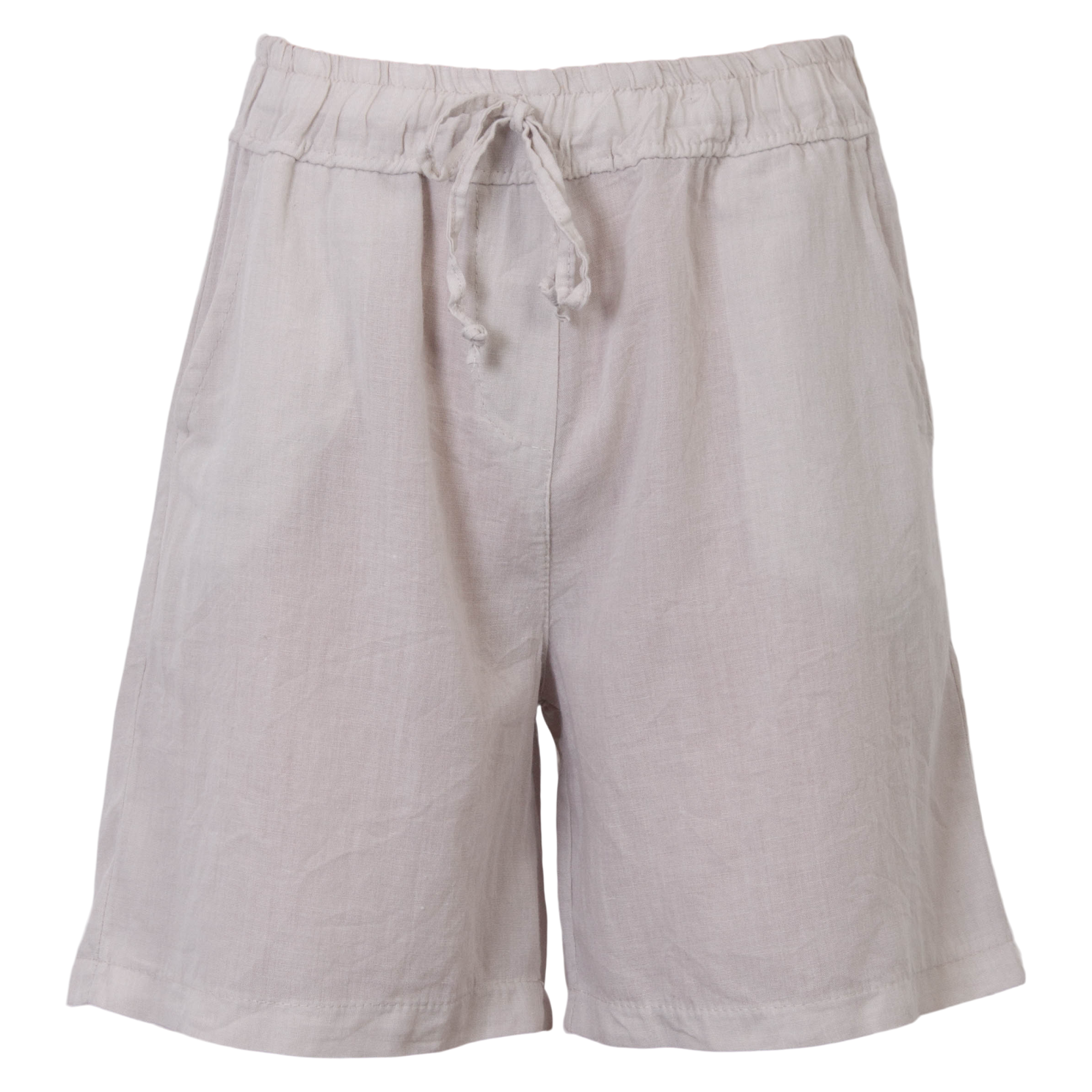 Leonora Dame Shorts i hørmix - Woody