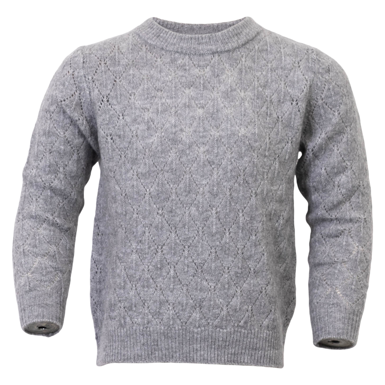 Queenz Gora Pige Striktrøje - Grey