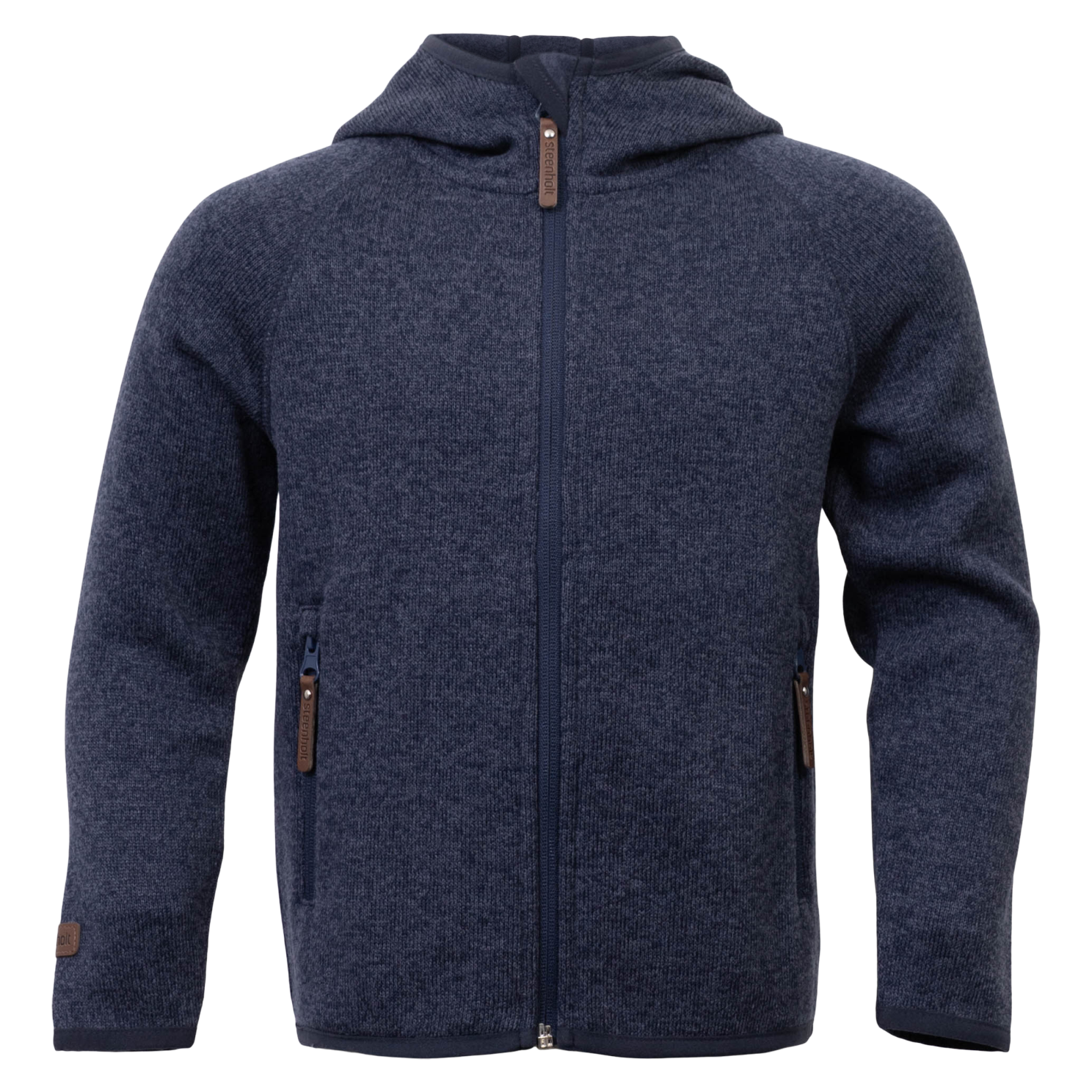 Steenholt Ocean Børne Fleecejakke - Melange Blue