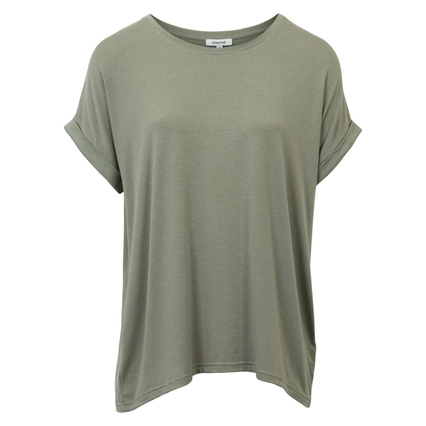 Steenholt Joan Dame T-shirt - Vetiver