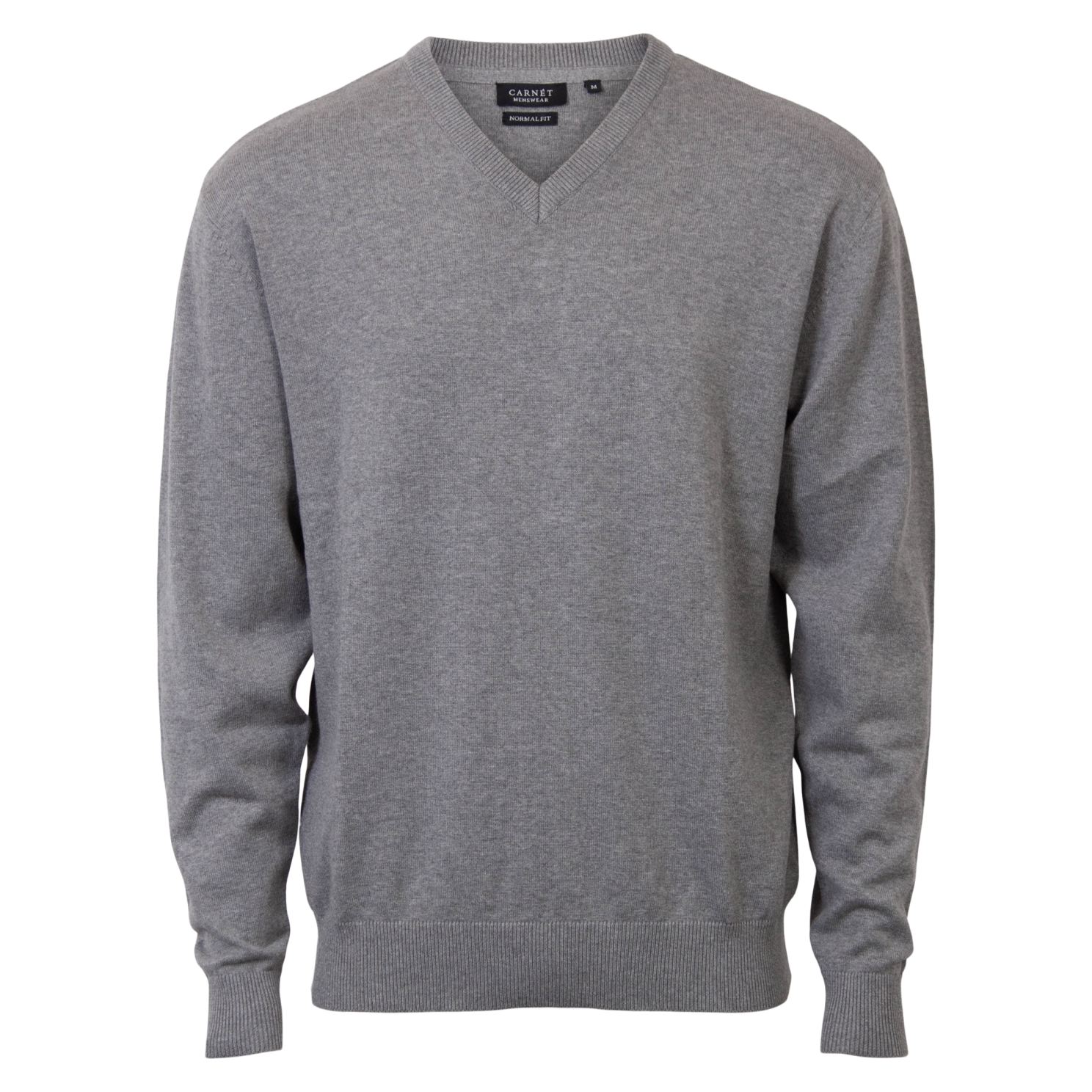 Carnét Stone Herre Striktrøje - Grey Mix