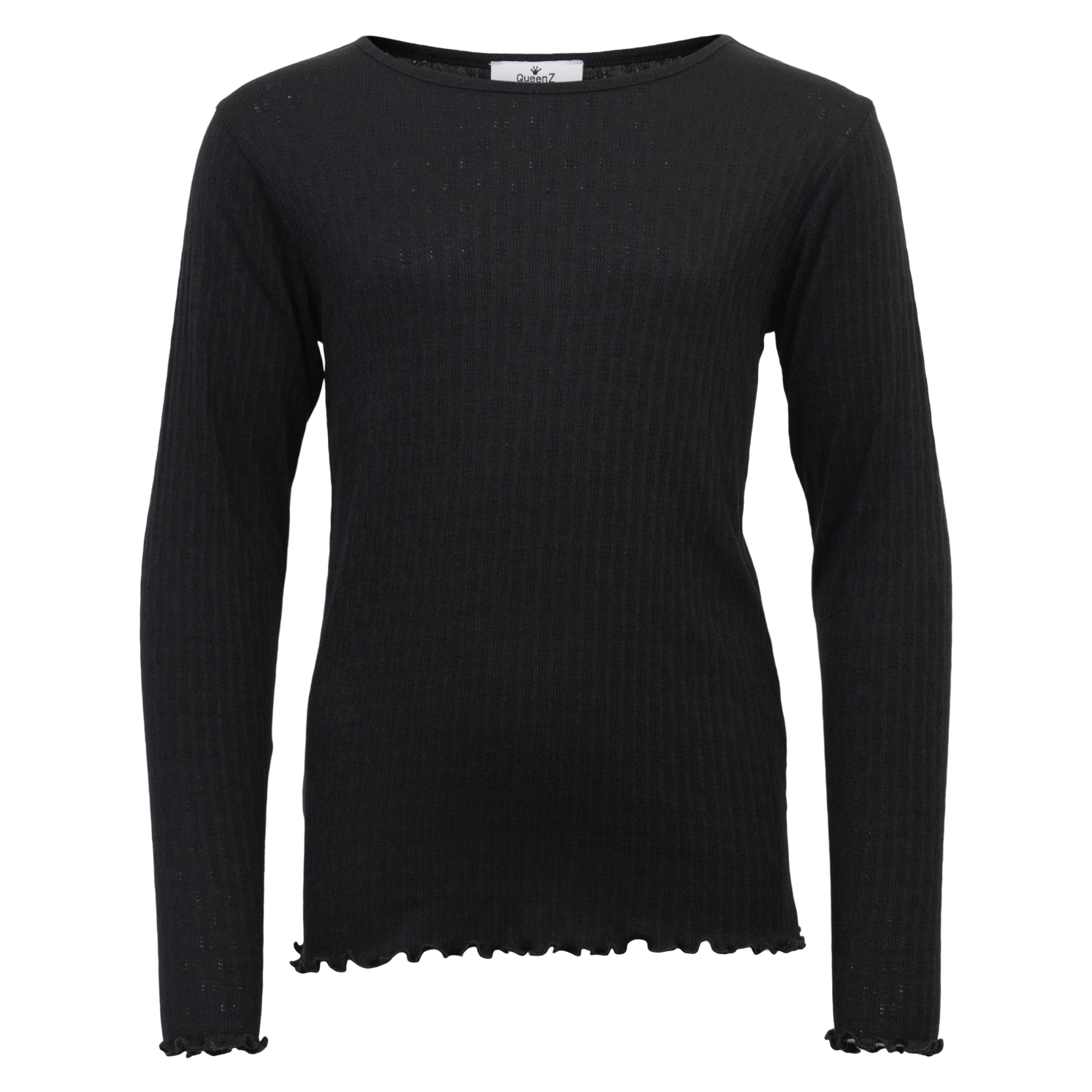 Queenz Rose Pige Bluse - Black