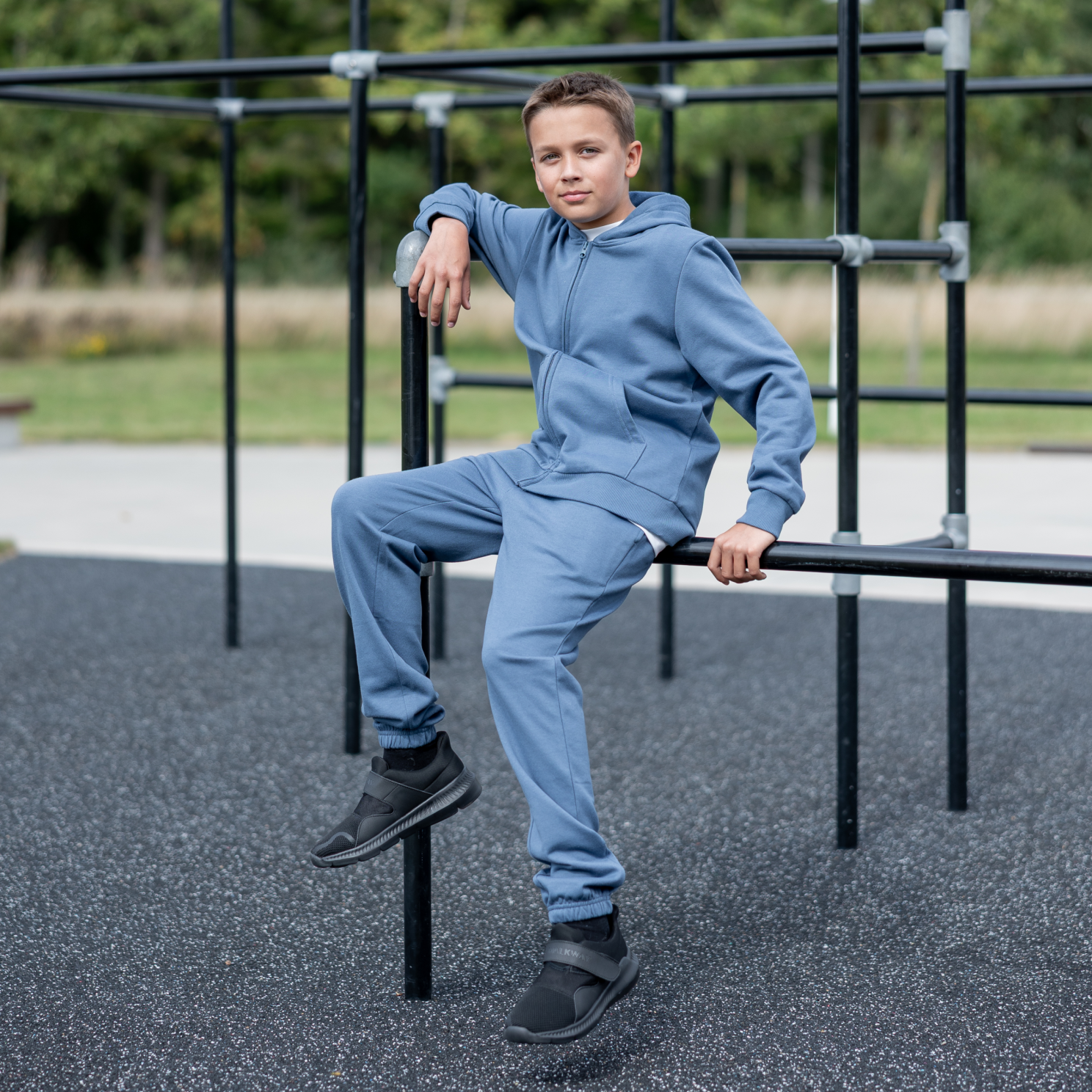 Steenholt Boston Børne Sweatpants - Blue Horizon