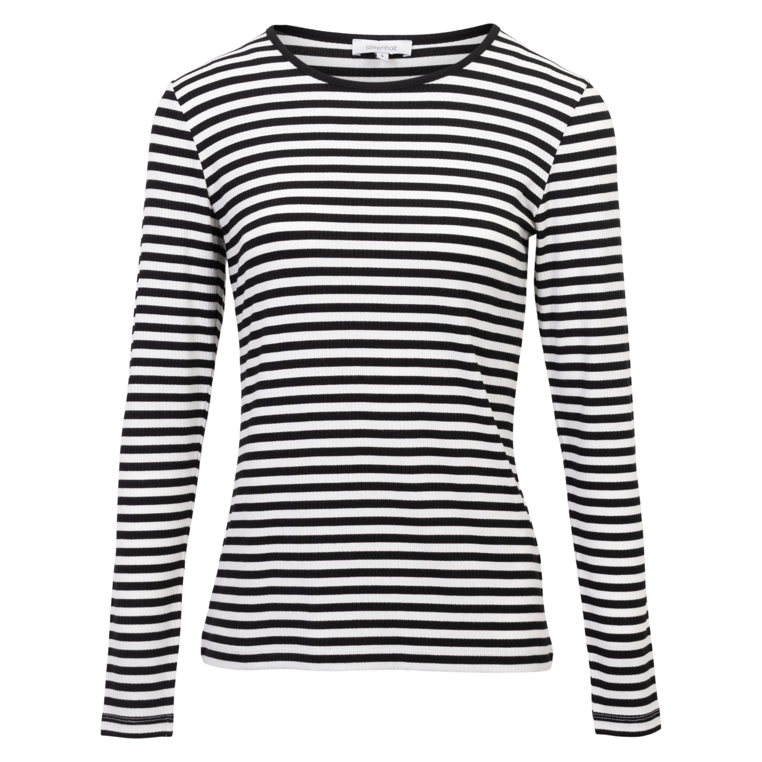 Steenholt Rosita Dame Langærmet t-shirt Plus Size - Black