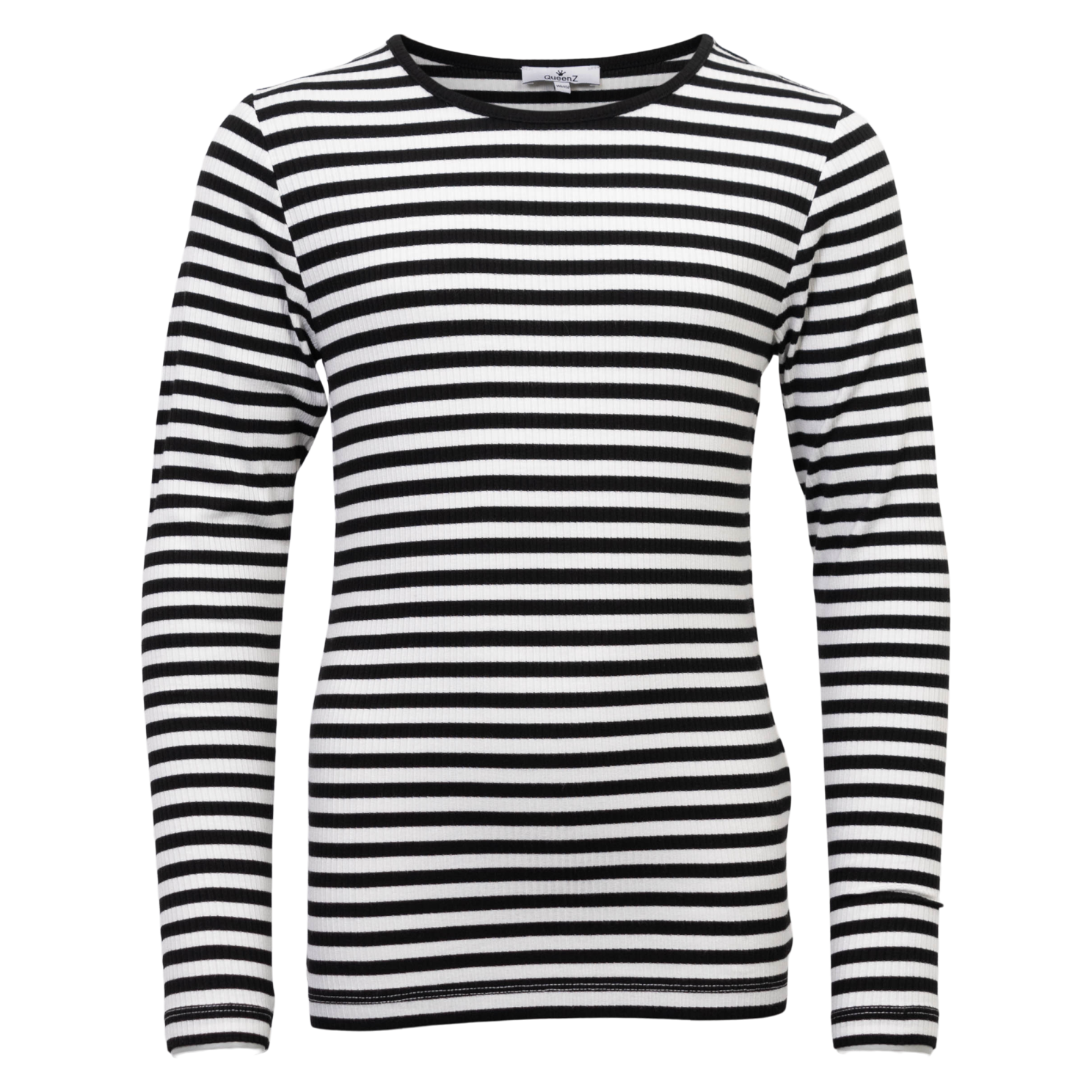 Queenz Rosita Pige Langærmet t-shirt - Black