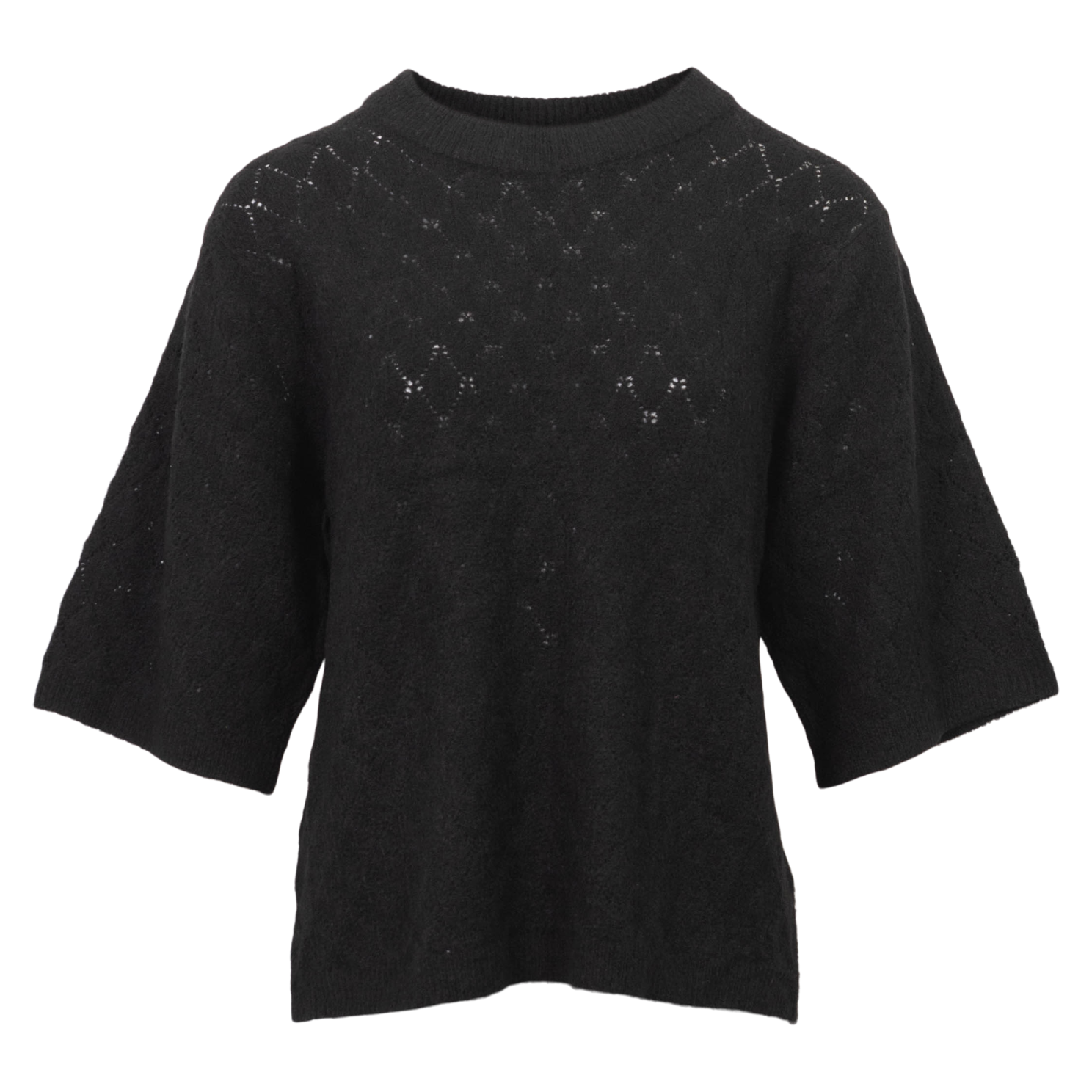 Steenholt Gora Dame Striktrøje - BLACK